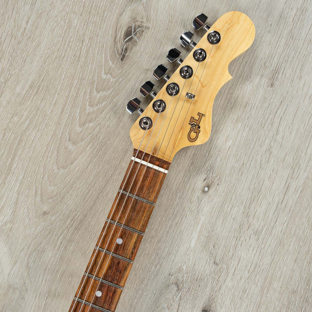 G&L Fullerton Deluxe Doheny Electric Guitar, Caribbean Rosewood Fingerboard, Lake Placid Blue