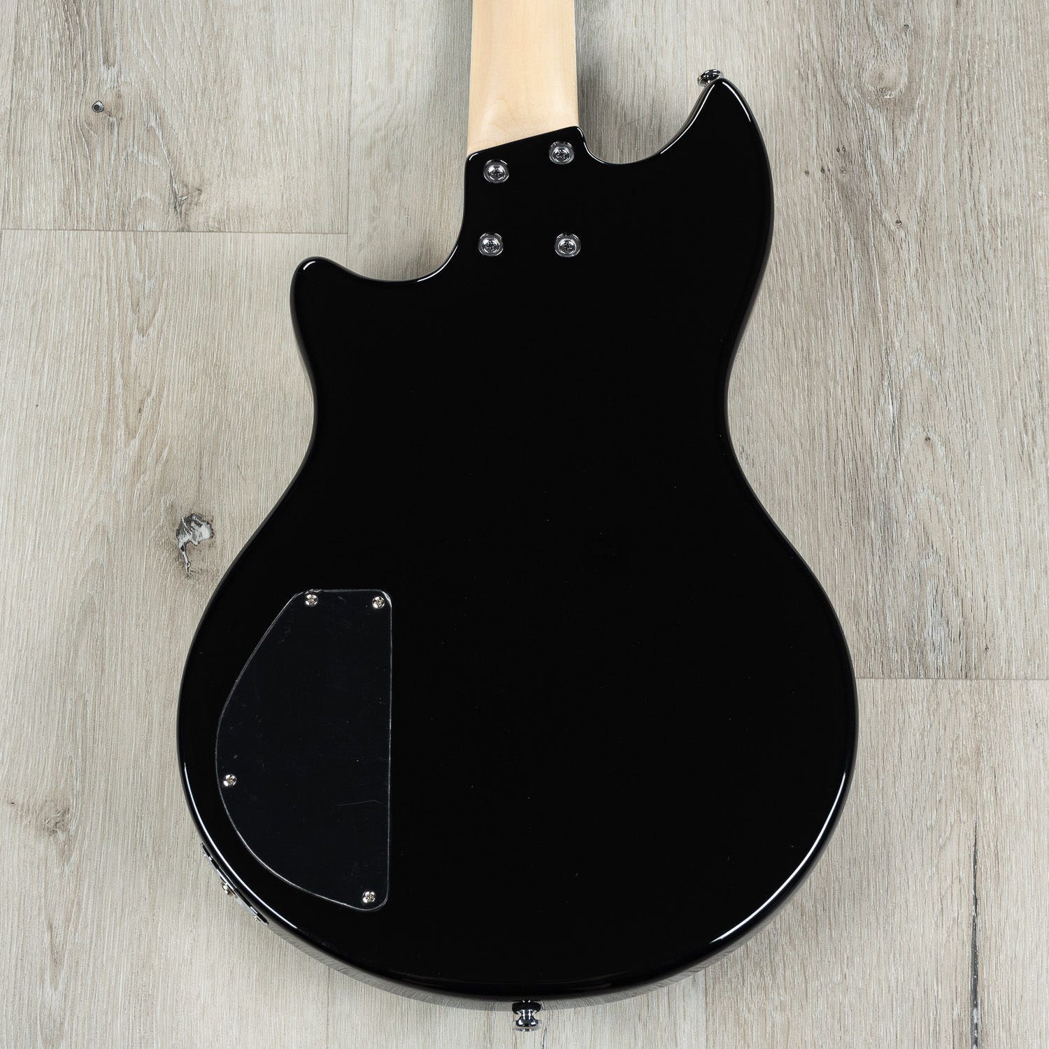 Lakland SHB30-BK Skyline Hollowbody-30 Short-Scale Bass Guitar, Pau Ferro Fretboard, Black