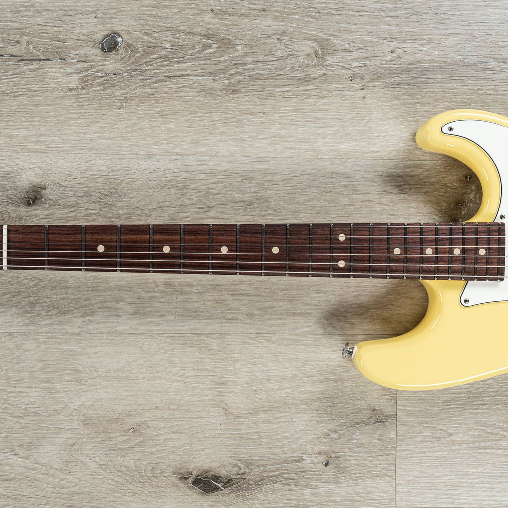 Suhr Classic S Electric Guitar, HSS, Indian Rosewood Fingerboard, SSCII, Deluxe Padded Gig Bag - Vintage Yellow