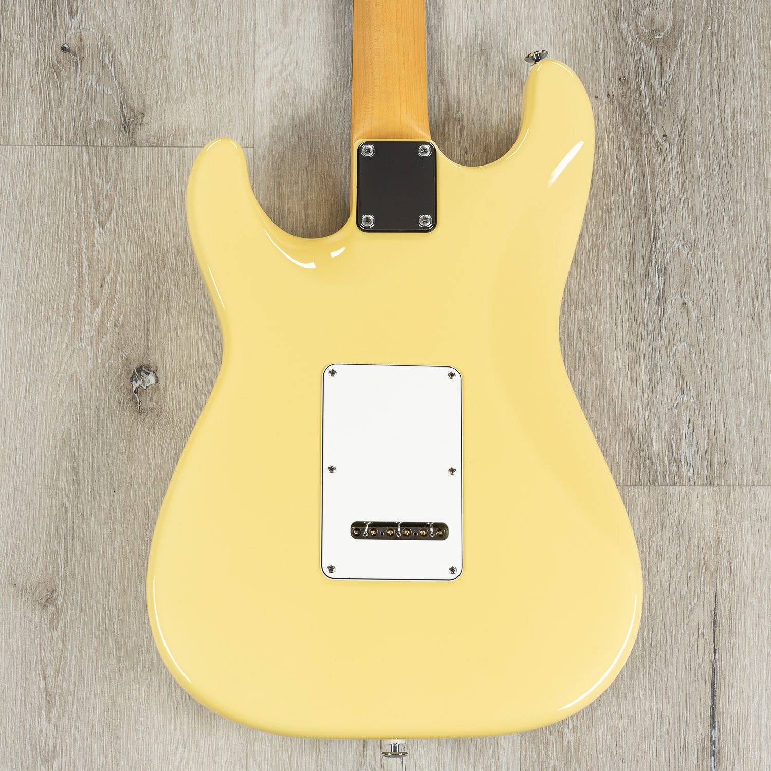 Suhr Classic S Electric Guitar, HSS, Indian Rosewood Fingerboard, SSCII, Deluxe Padded Gig Bag - Vintage Yellow