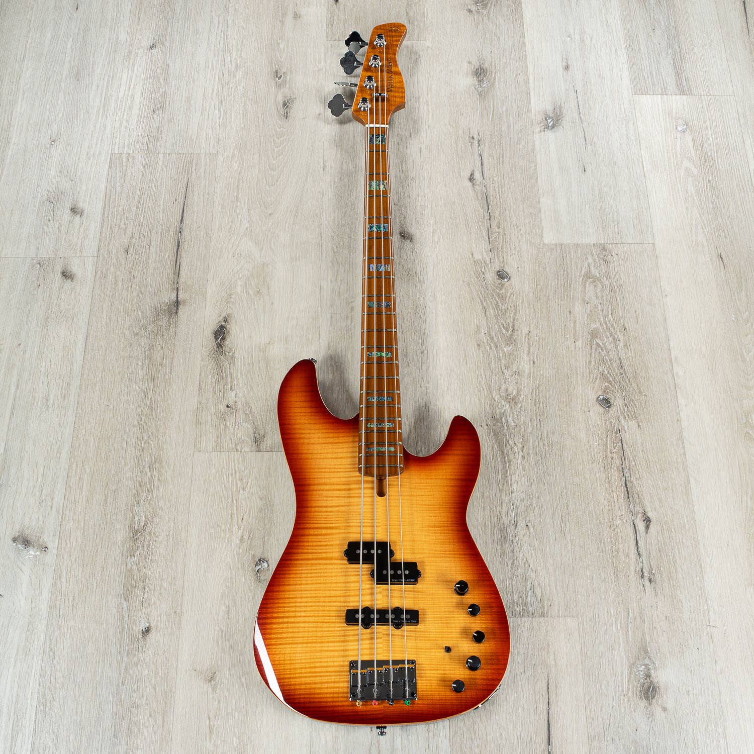 Sire Marcus Miller P10 4-String Bass Guitar, Roasted Maple Fretboard, Tobacco Sunburst