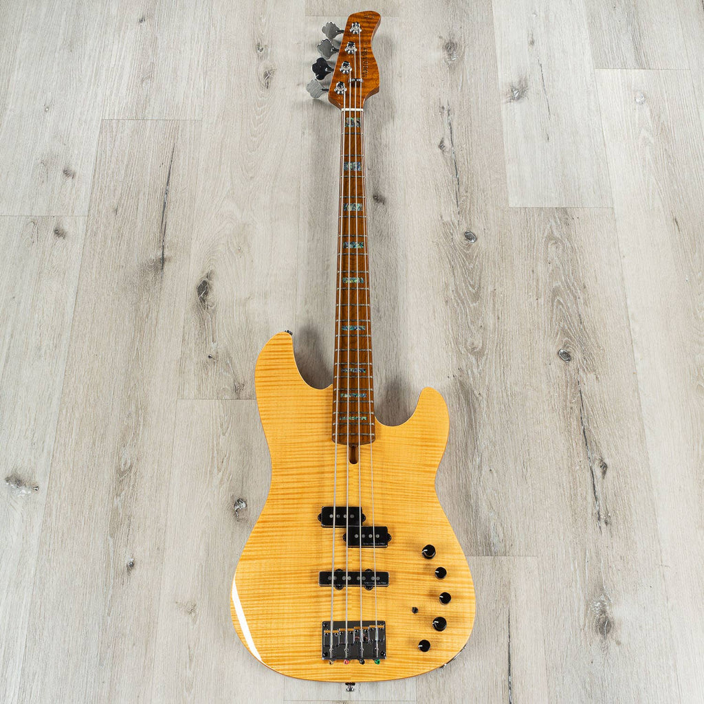 Sire Marcus Miller P10 4-String Bass Guitar, Roasted Maple Fretboard, Natural