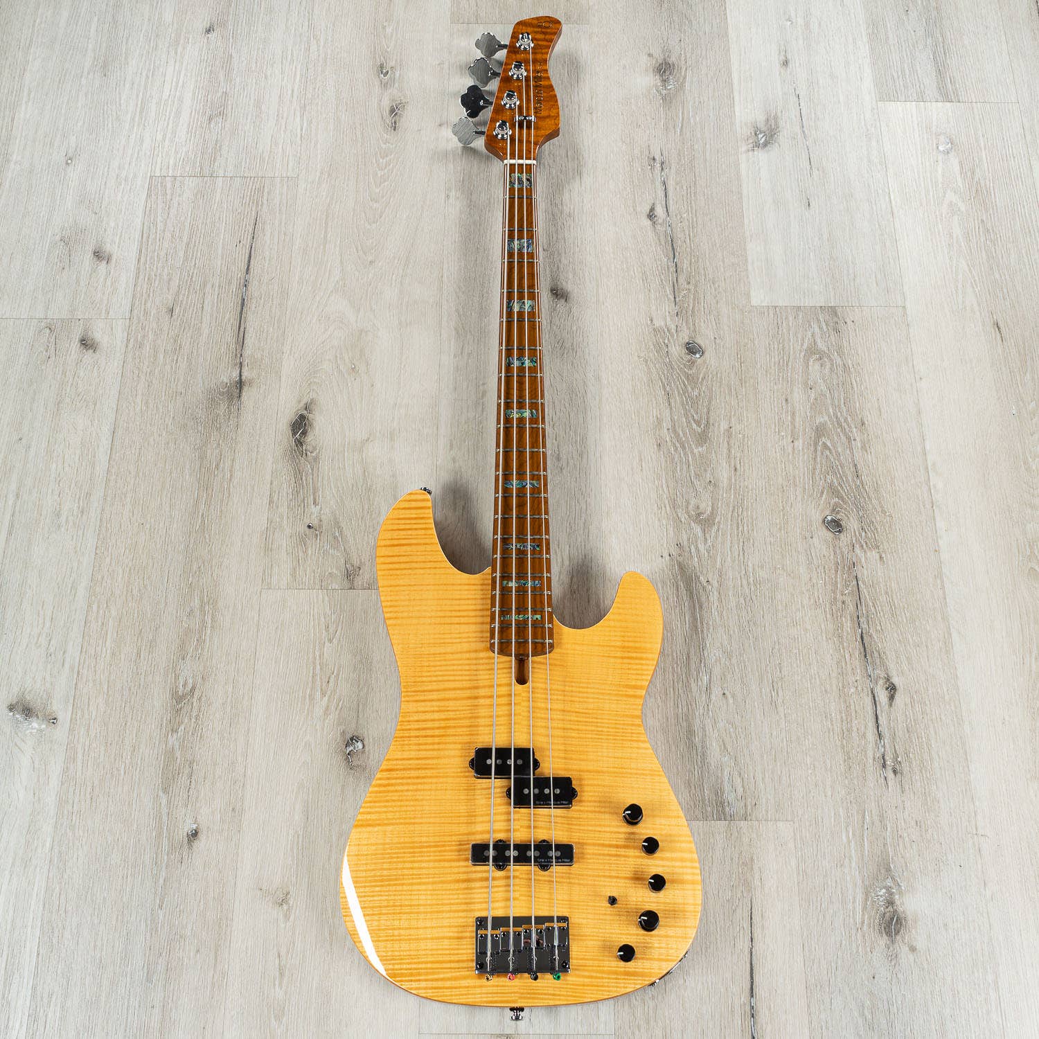 Sire Marcus Miller P10 4-String Bass Guitar, Roasted Maple Fretboard, Natural