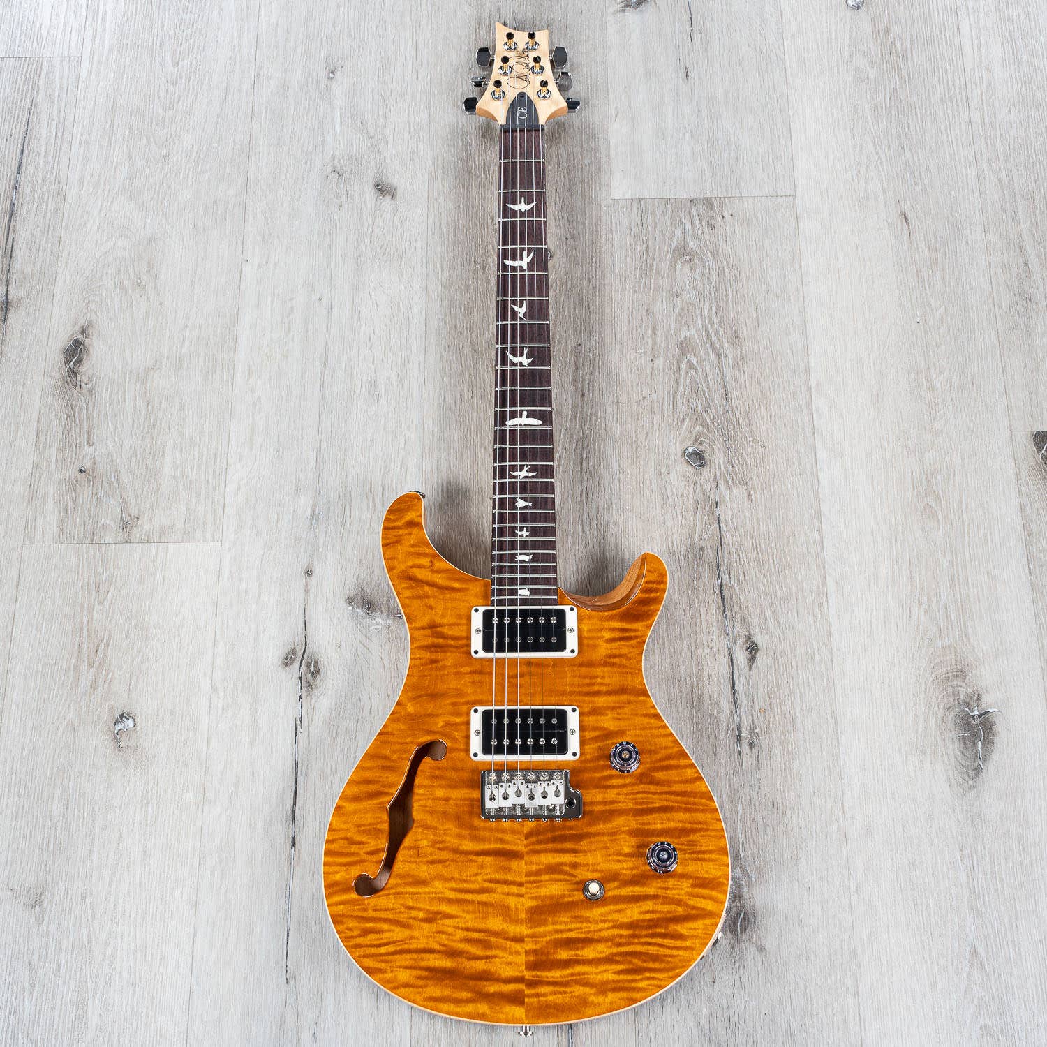 PRS Paul Reed Smith CE 24 Semi-Hollow Electric Guitar, Rosewood Fingerboard, Amber