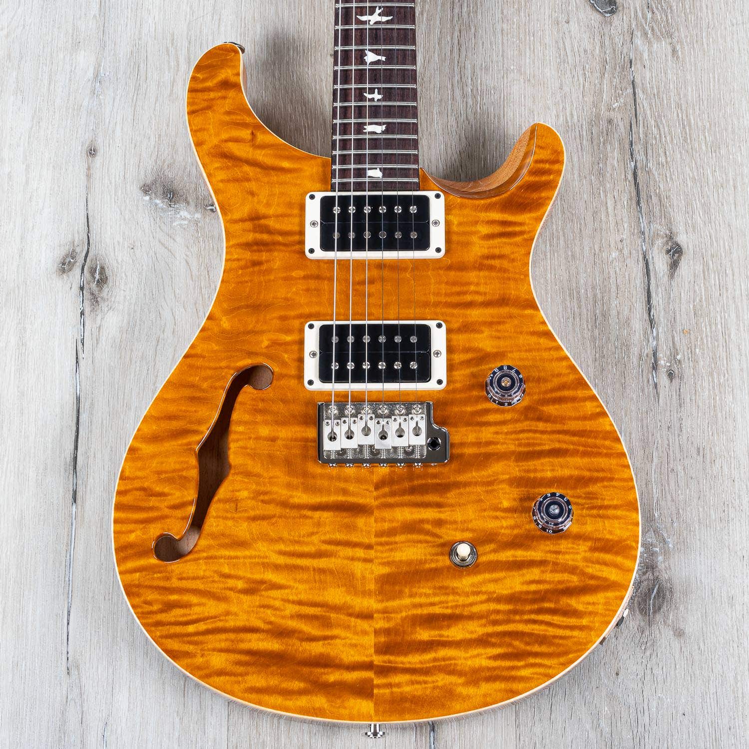 PRS Paul Reed Smith CE 24 Semi-Hollow Electric Guitar, Rosewood Fingerboard, Amber
