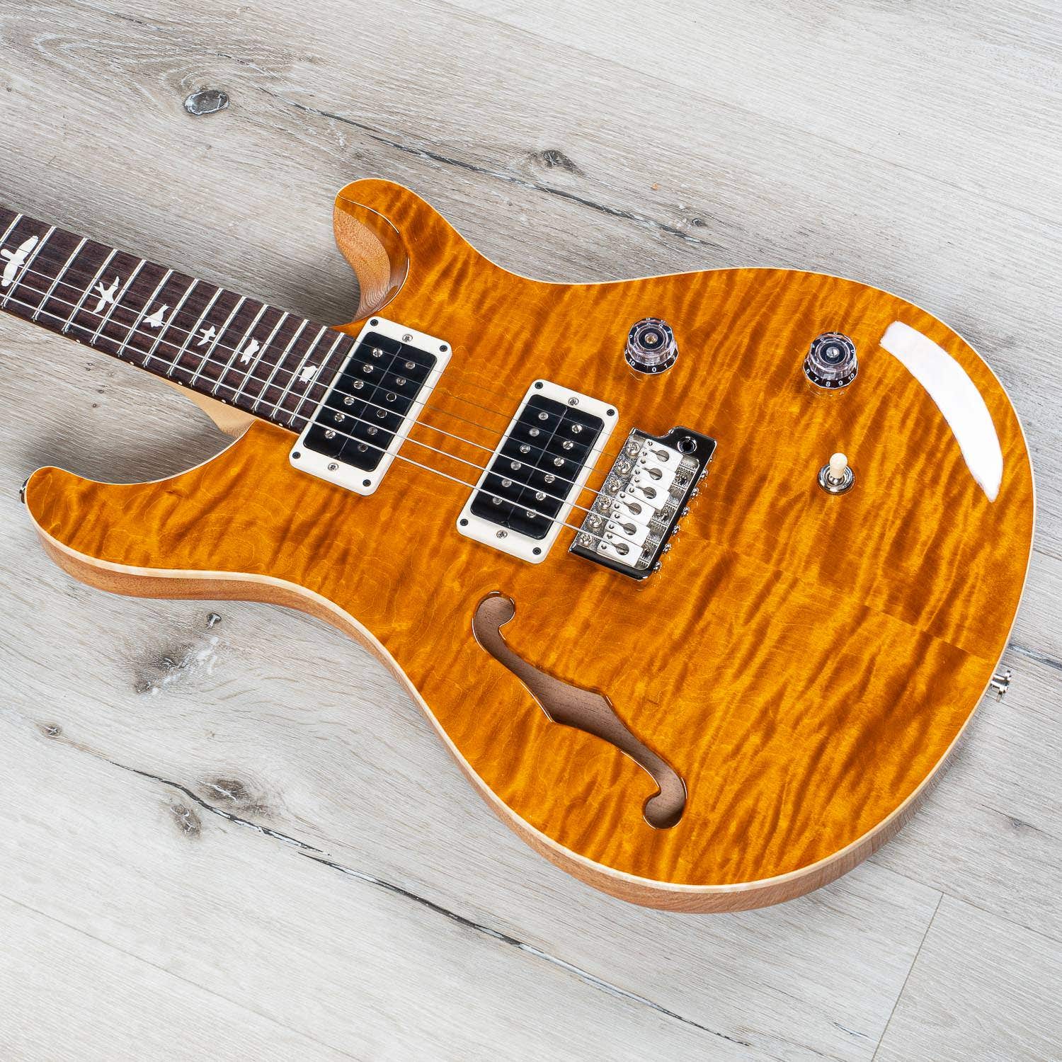 PRS Paul Reed Smith CE 24 Semi-Hollow Electric Guitar, Rosewood Fingerboard, Amber