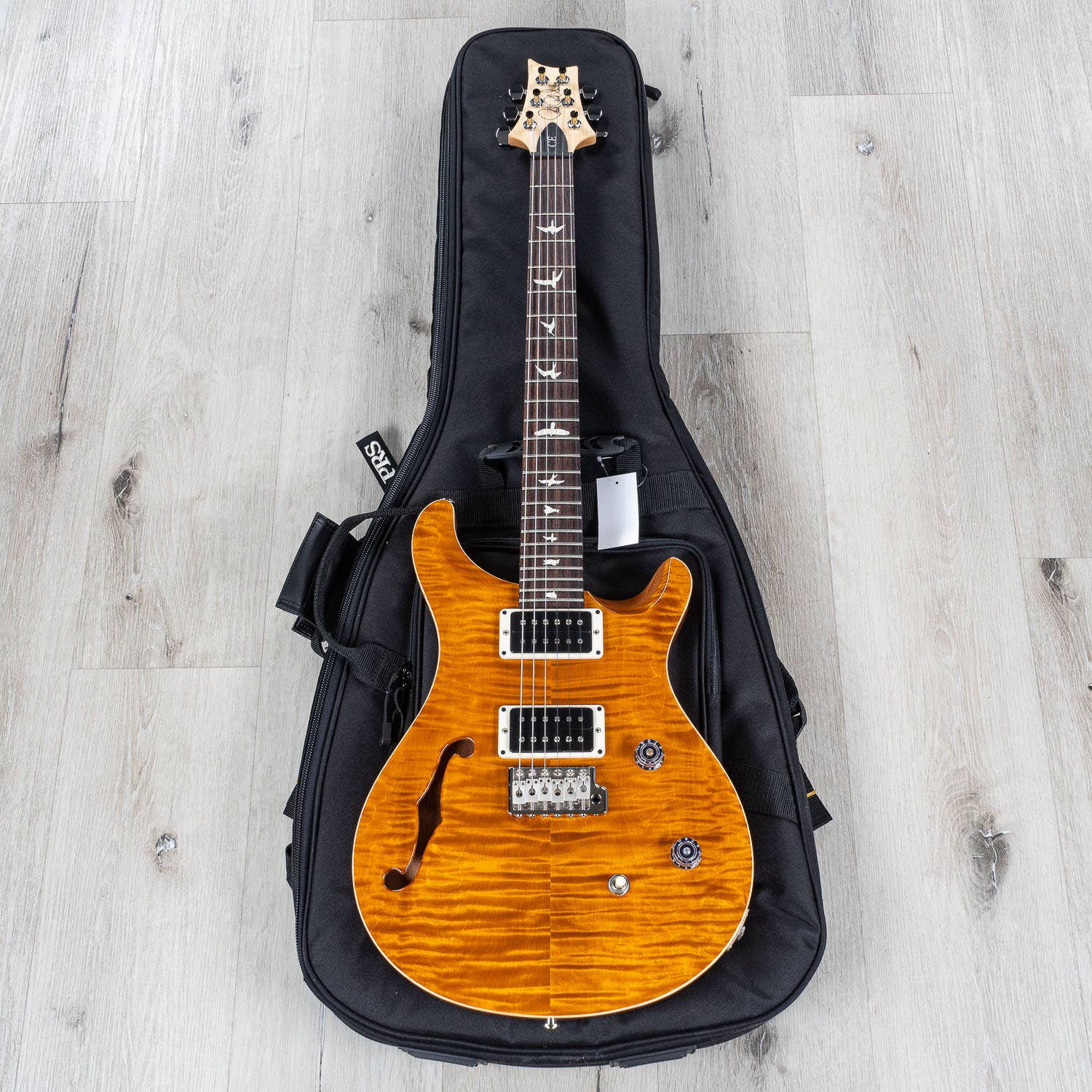 PRS Paul Reed Smith CE 24 Semi-Hollow Electric Guitar, Rosewood Fretboard, Amber
