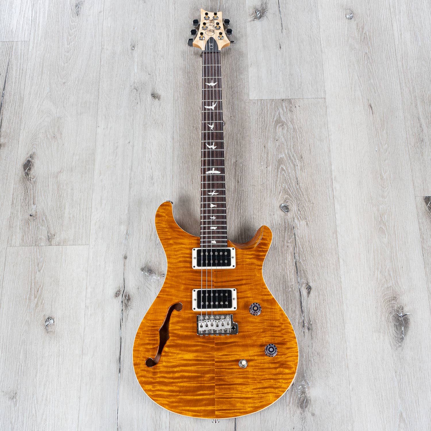 PRS Paul Reed Smith CE 24 Semi-Hollow Electric Guitar, Rosewood Fretboard, Amber