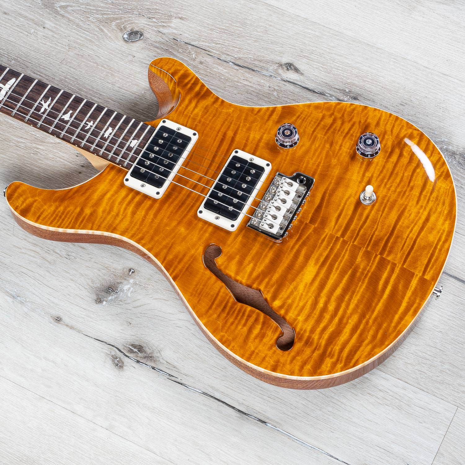 PRS Paul Reed Smith CE 24 Semi-Hollow Electric Guitar, Rosewood Fretboard, Amber