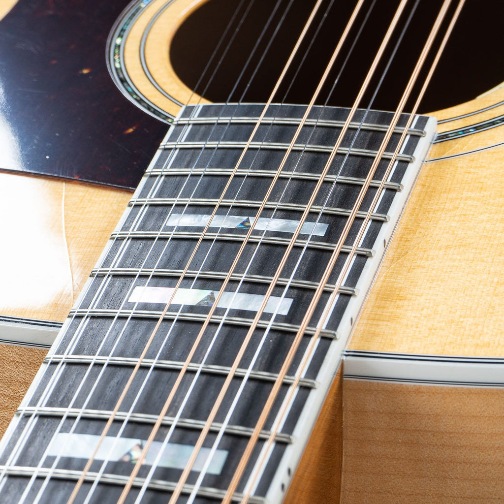 Guild F-512E Flame Maple Jumbo 12-String Acoustic Electric Guitar, Natural (B-STOCK)