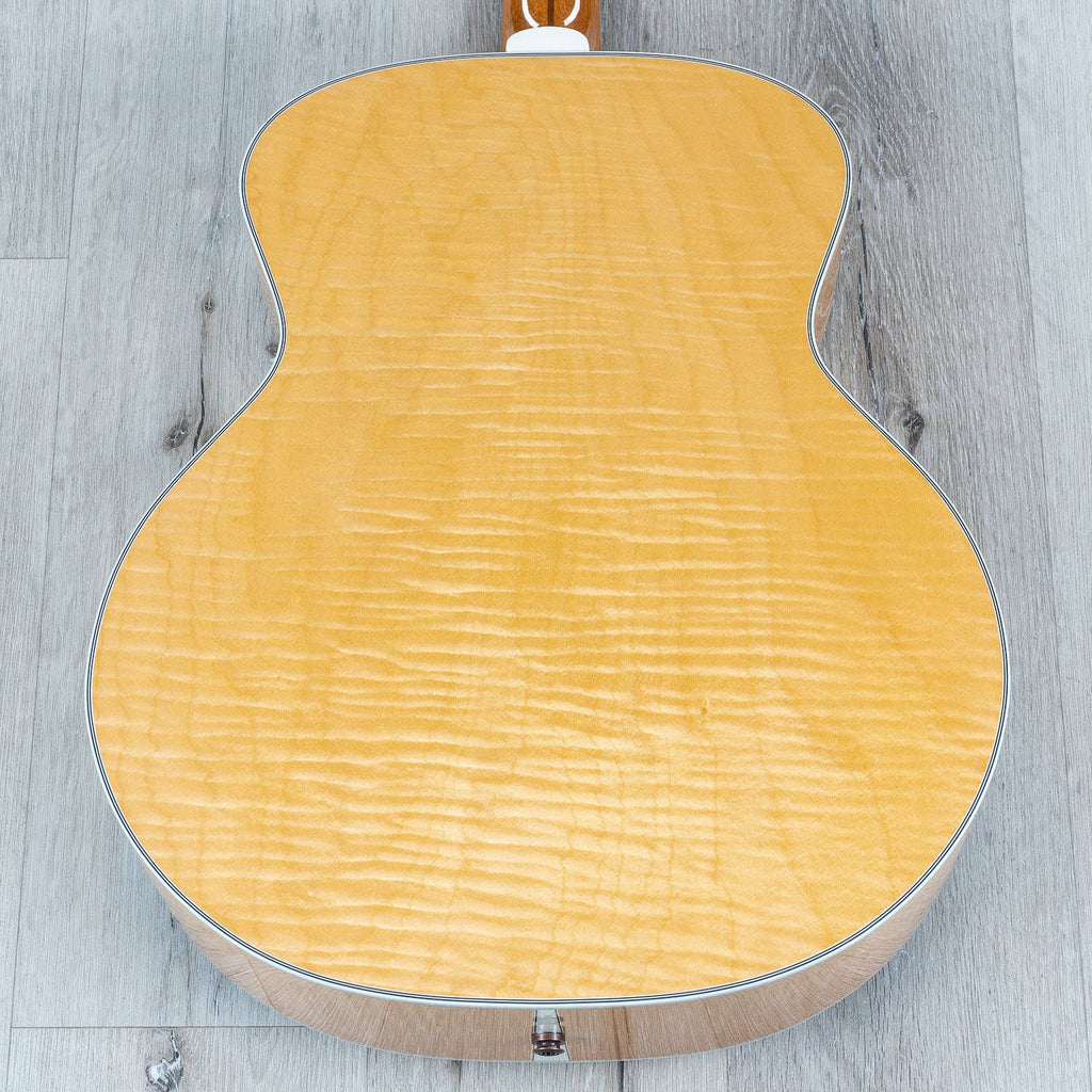 Guild F-512E Flame Maple Jumbo 12-String Acoustic Electric Guitar, Natural (B-STOCK)