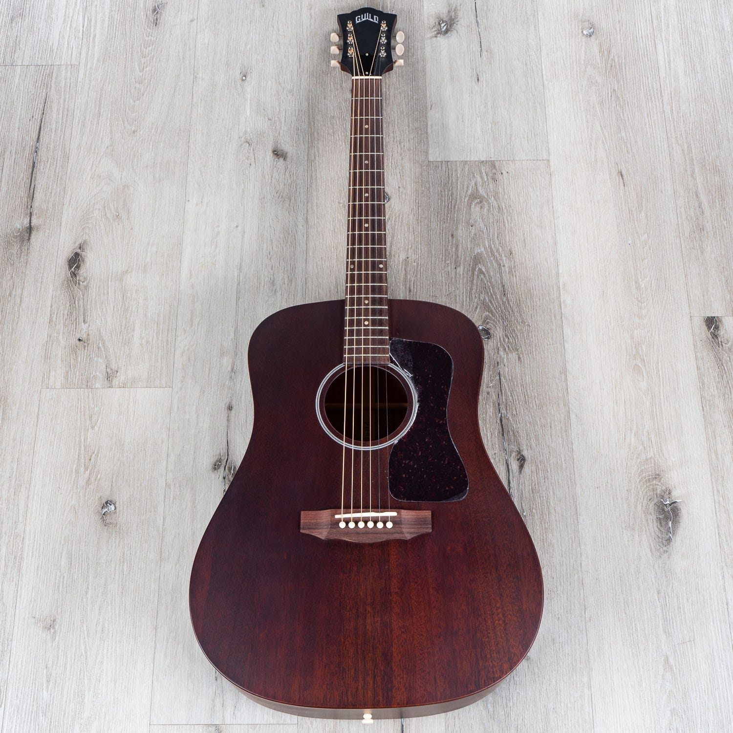 Guild D20 Dreadnought Acoustic Guitar, Solid African Mahogany Top (B-STOCK)