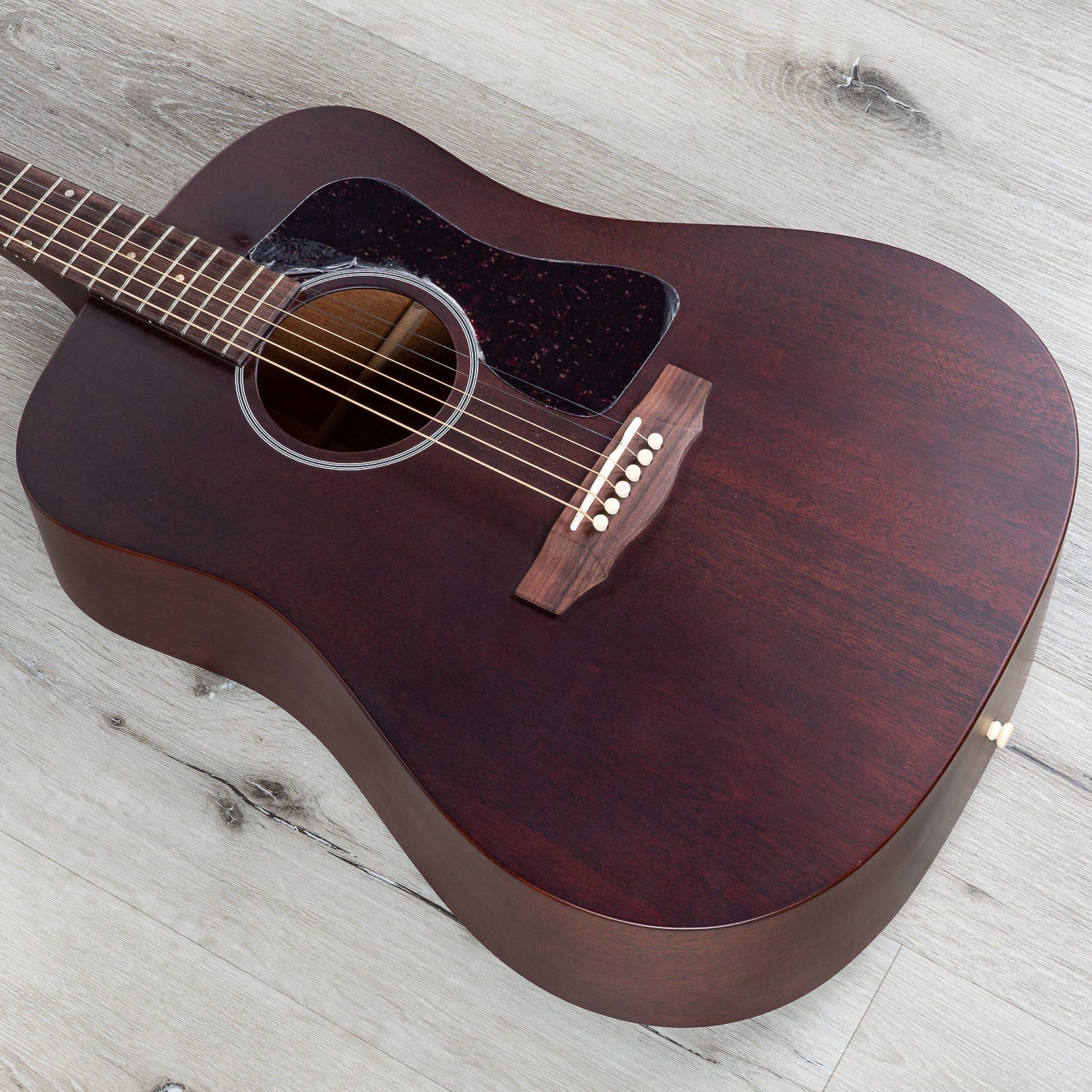 Guild D20 Dreadnought Acoustic Guitar, Solid African Mahogany Top (B-STOCK)