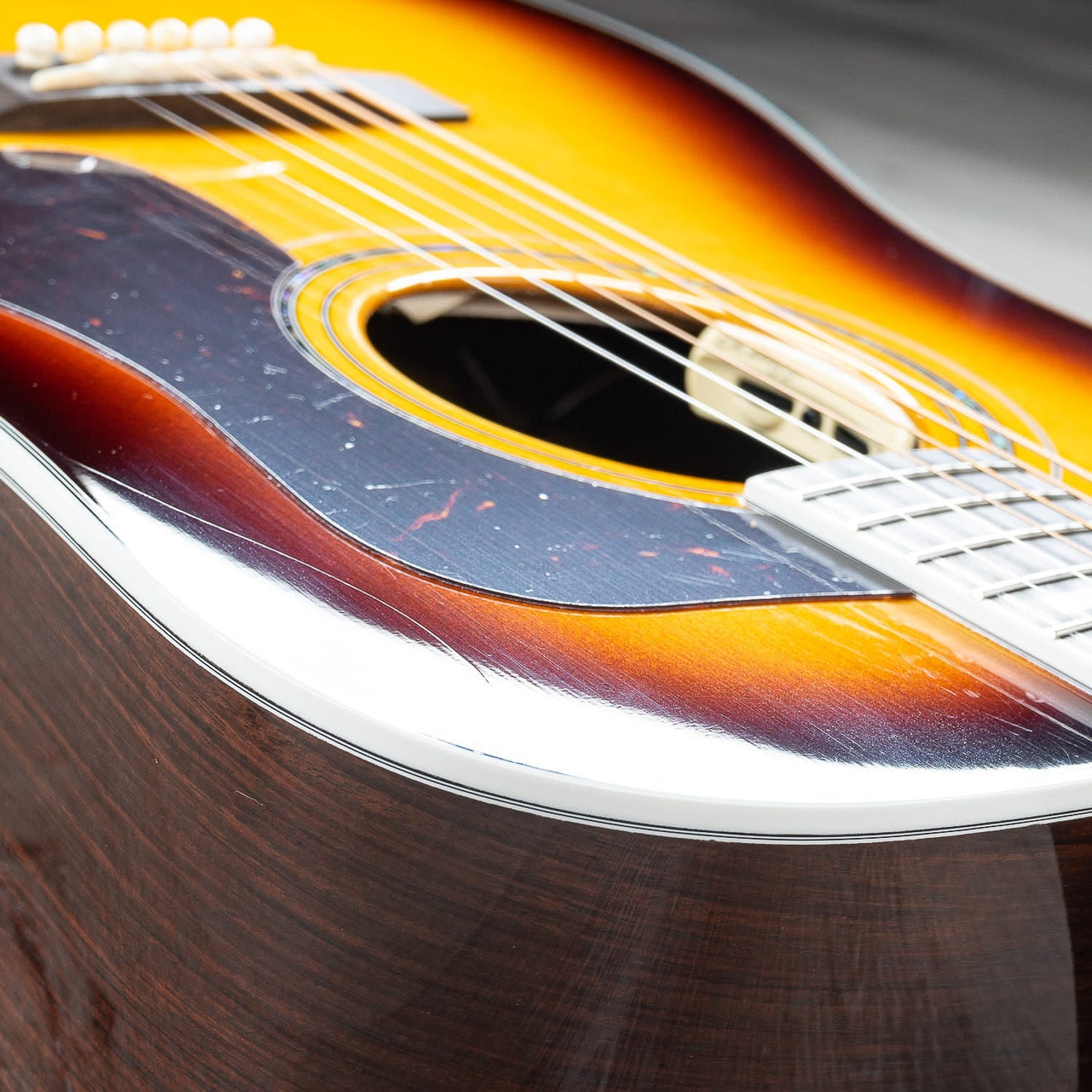 Guild D-55E Dreadnought Acoustic-Electric Guitar, Antique Sunburst, LR Baggs Pickup (B-STOCK)