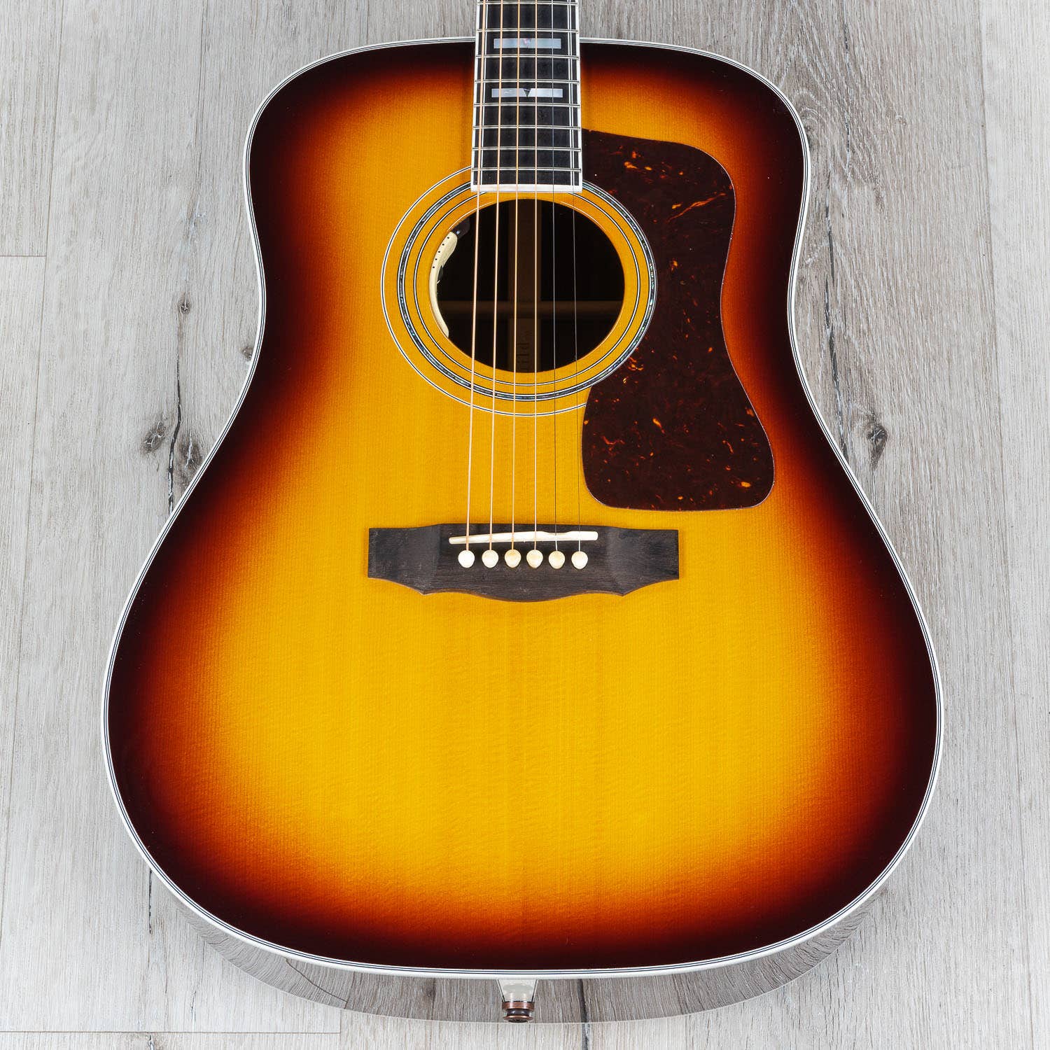 Guild D-55E Dreadnought Acoustic-Electric Guitar, Antique Sunburst, LR Baggs Pickup (B-STOCK)