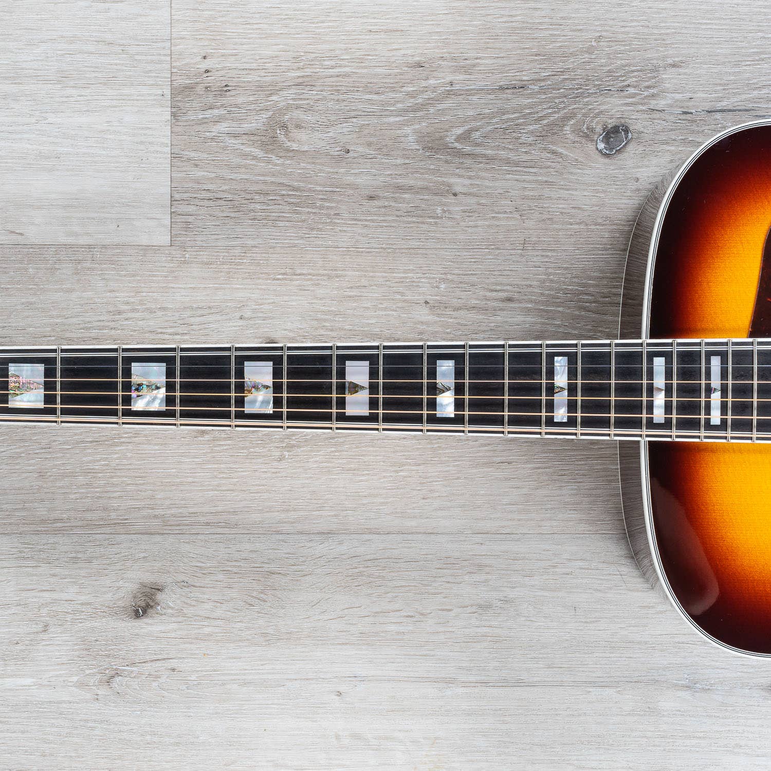 Guild D-55E Dreadnought Acoustic-Electric Guitar, Antique Sunburst, LR Baggs Pickup (B-STOCK)