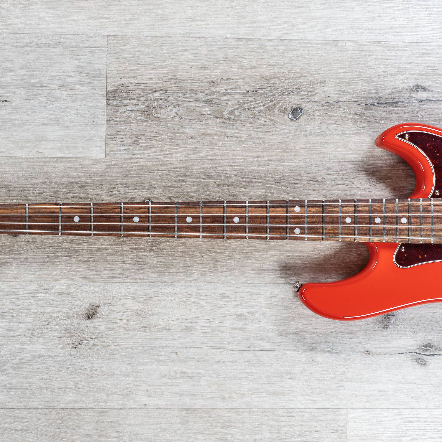 G&L Guitars Fullerton Deluxe LB100 Bass Guitar, Caribbean Rosewood Fingerboard, Fullerton Red