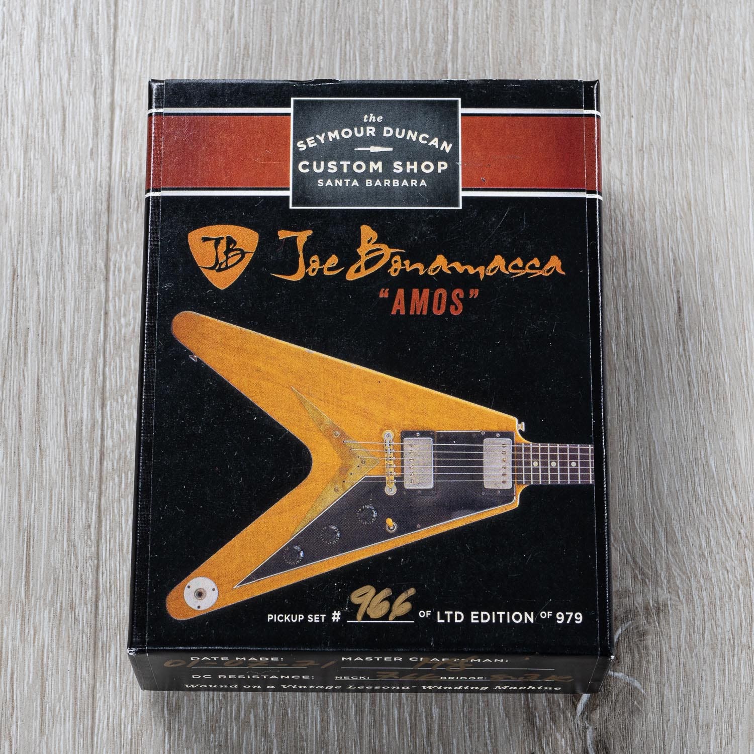 Seymour Duncan Joe Bonamassa Amos Humbucker Guitar Pickup Set, Zebra