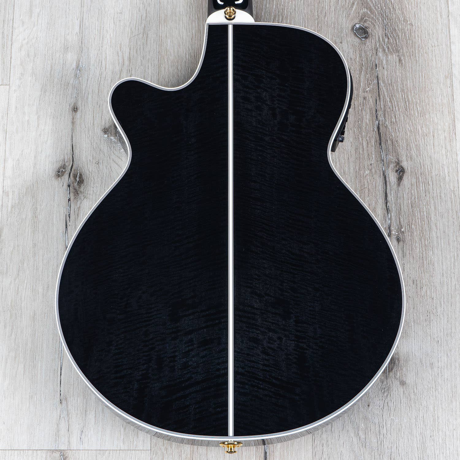 Takamine TSP158C-12 SBL Acoustic Electric 12-String Guitar w/ Case, Ebony Fretboard, See-Through Black