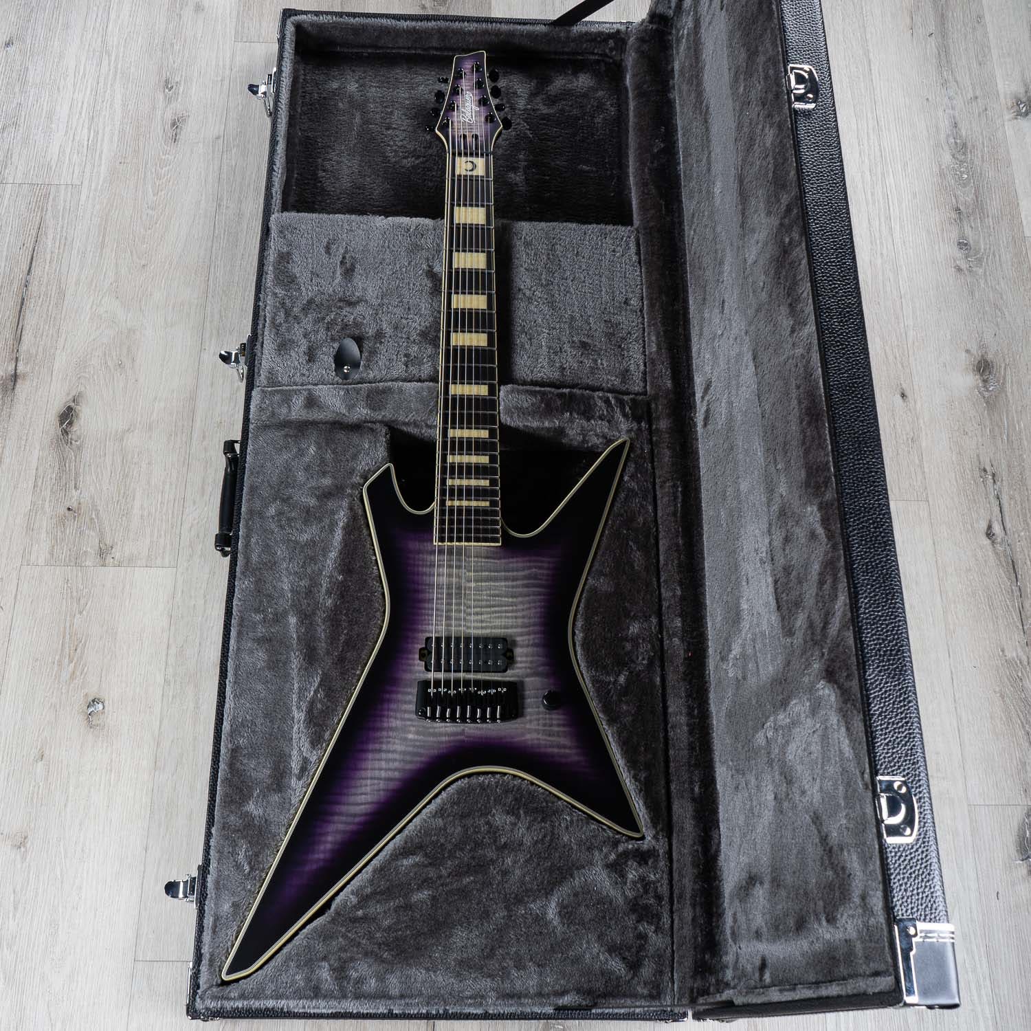 Balaguer The Tartarus DS8 Devin Shidaker 8-String Electric Guitar, Ebony Fretboard, Nightmareburst
