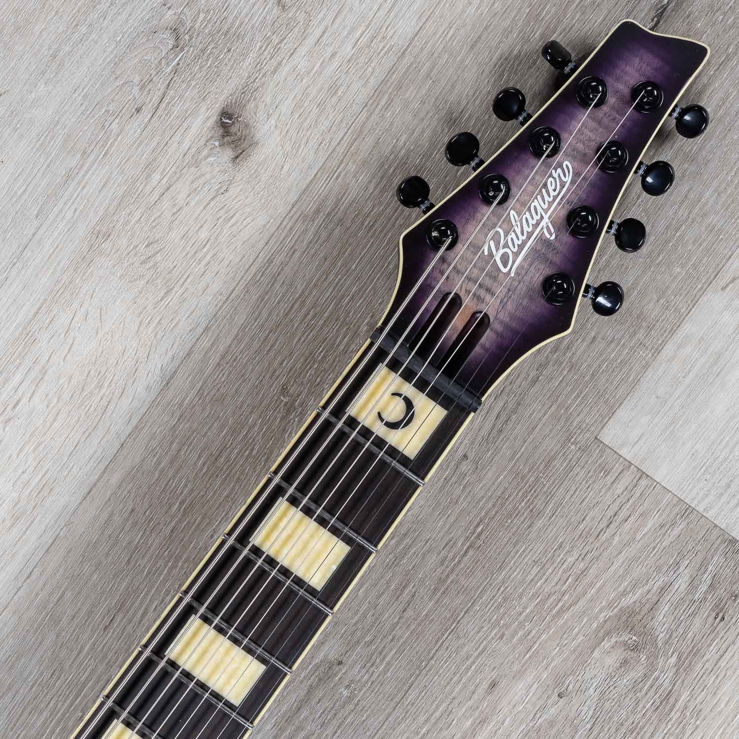 Balaguer The Tartarus DS8 Devin Shidaker 8-String Electric Guitar, Ebony Fretboard, Nightmareburst