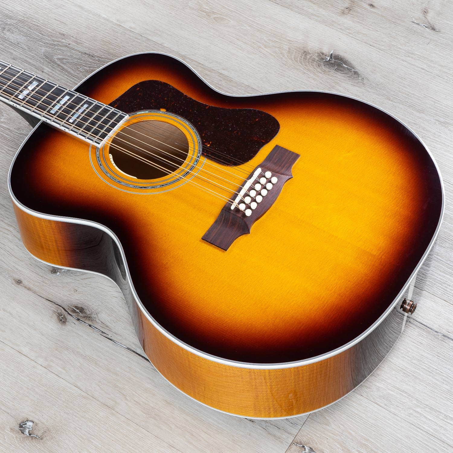 Guild F-512E 12-String Acoustic Guitar, Sitka Spruce Top, Antique Sunburst (B-STOCK)