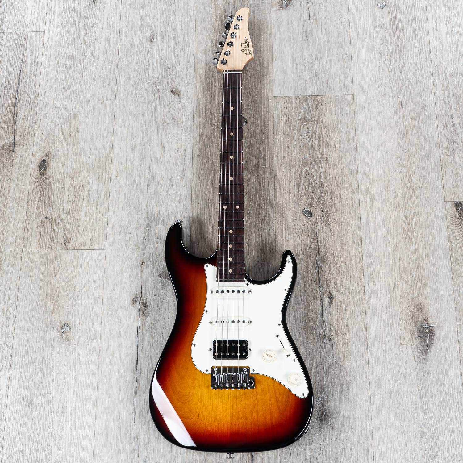 Suhr Standard HSS Electric Guitar, Indian Rosewood Fingerboard, SSCII, Deluxe Padded Gig Bag - 3 Tone Burst