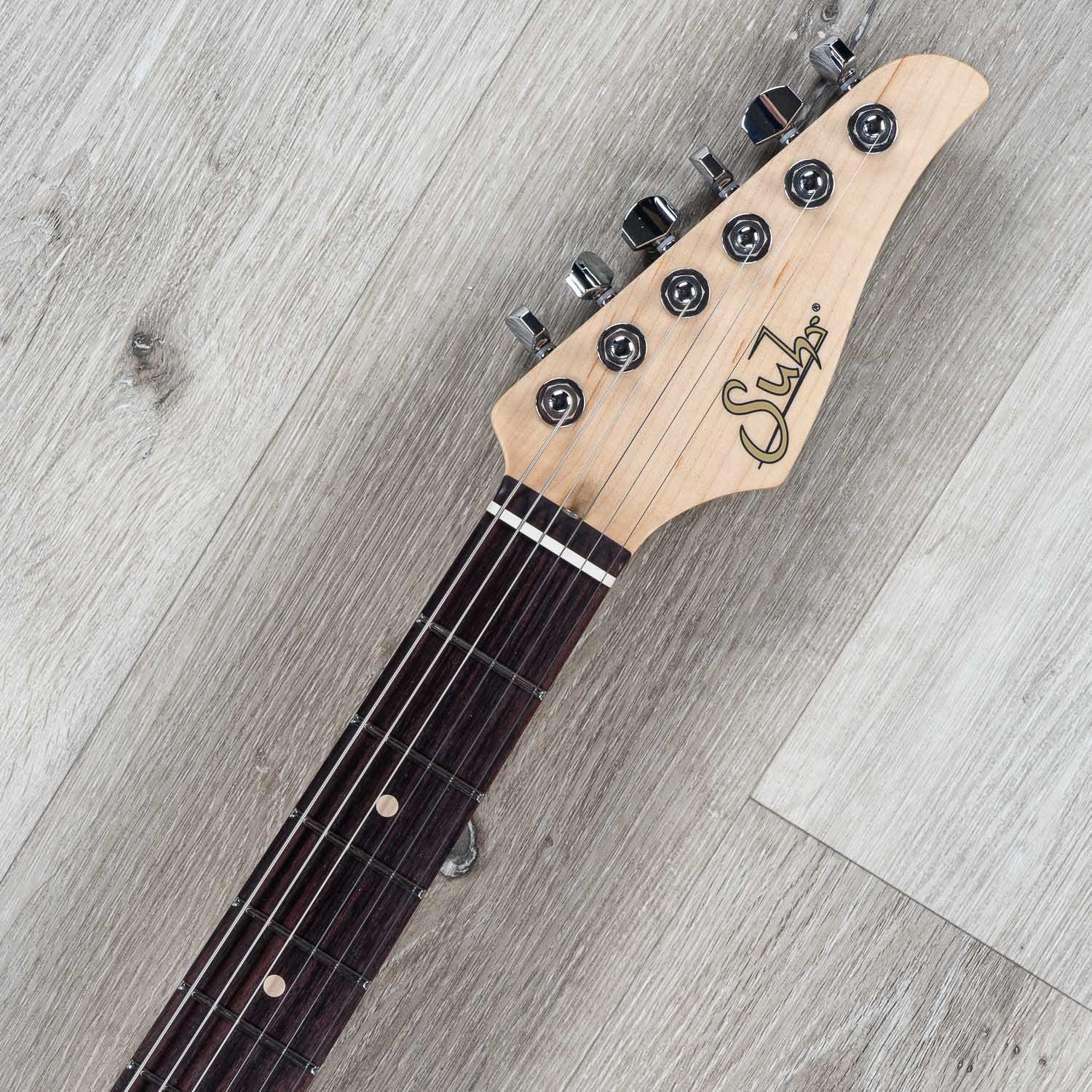 Suhr Standard HSS Electric Guitar, Indian Rosewood Fingerboard, SSCII, Deluxe Padded Gig Bag - 3 Tone Burst