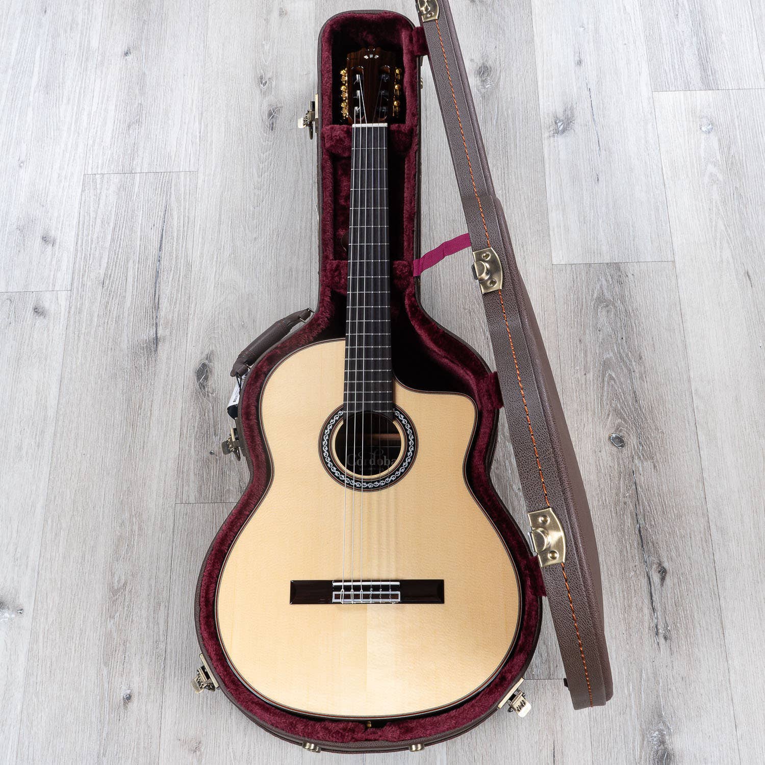 Cordoba GK Pro Negra Nylon String Acoustic Classical Guitar, European Spruce Top