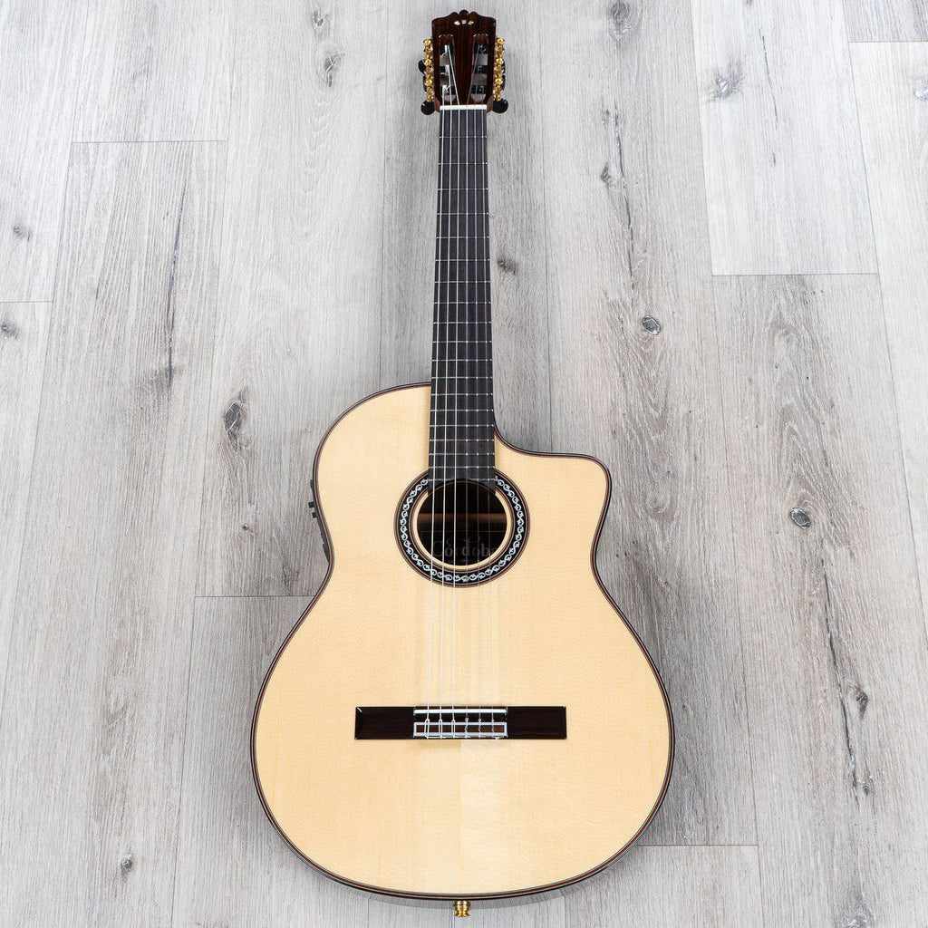 Cordoba GK Pro Negra Nylon String Acoustic Classical Guitar, European Spruce Top