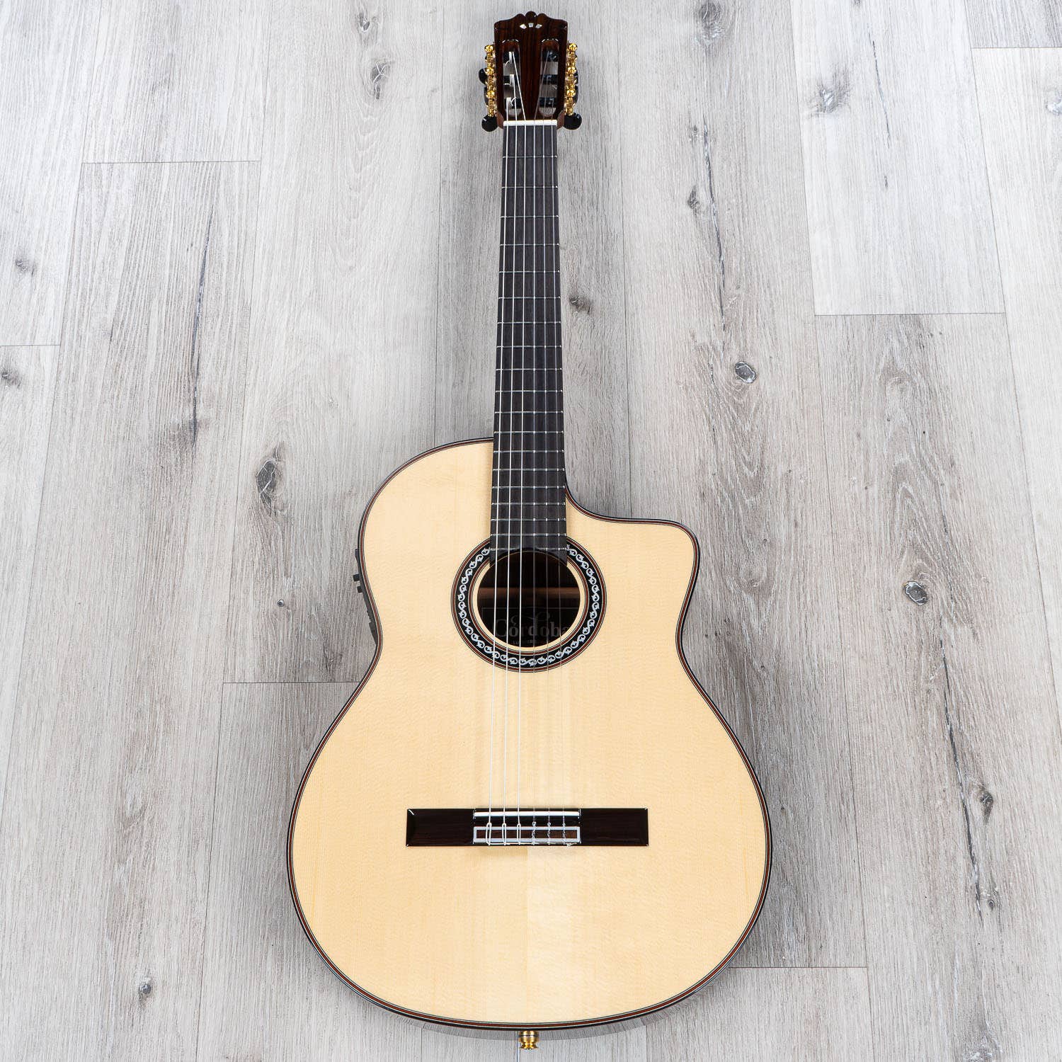 Cordoba GK Pro Negra Nylon String Acoustic Classical Guitar, European Spruce Top