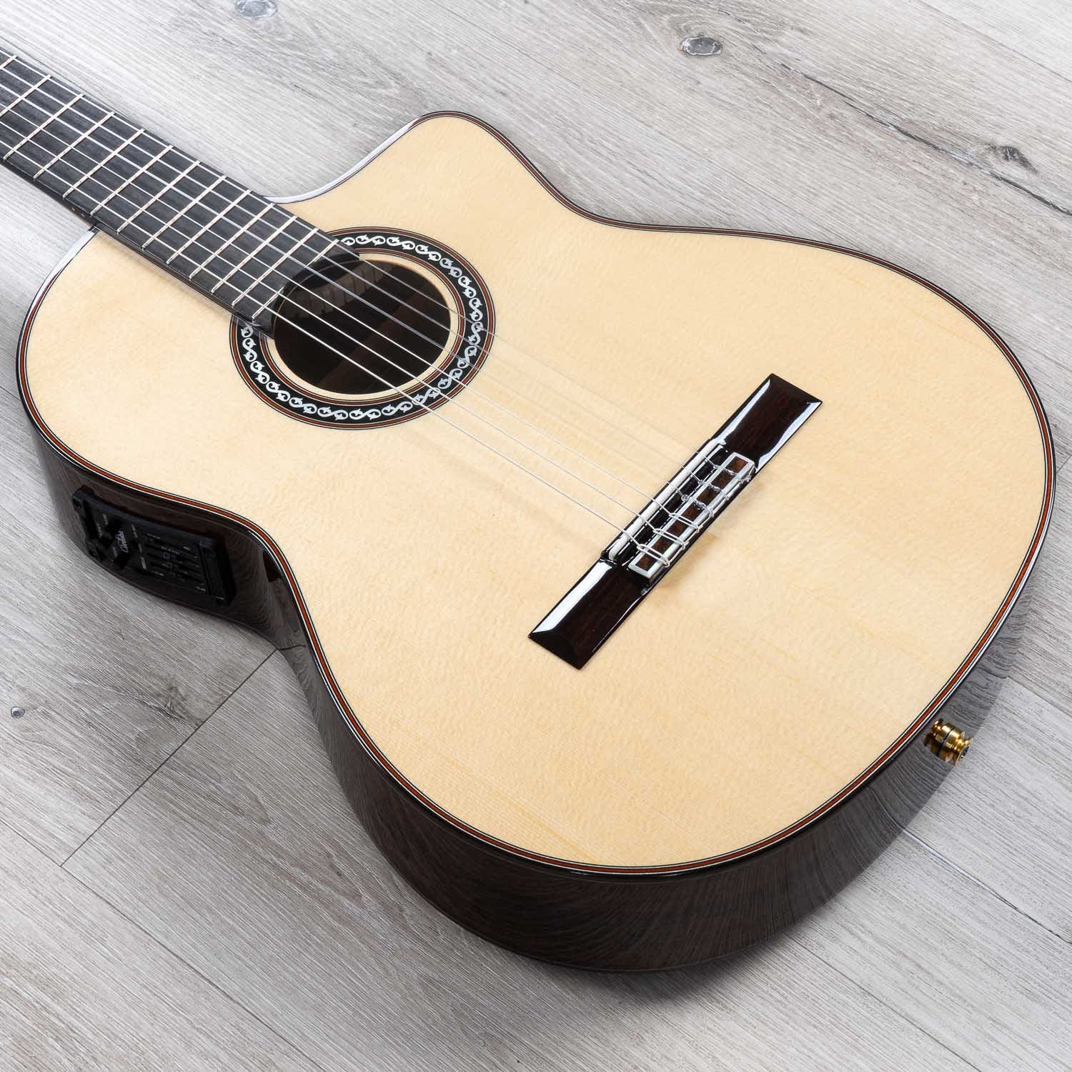 Cordoba GK Pro Negra Nylon String Acoustic Classical Guitar, European Spruce Top