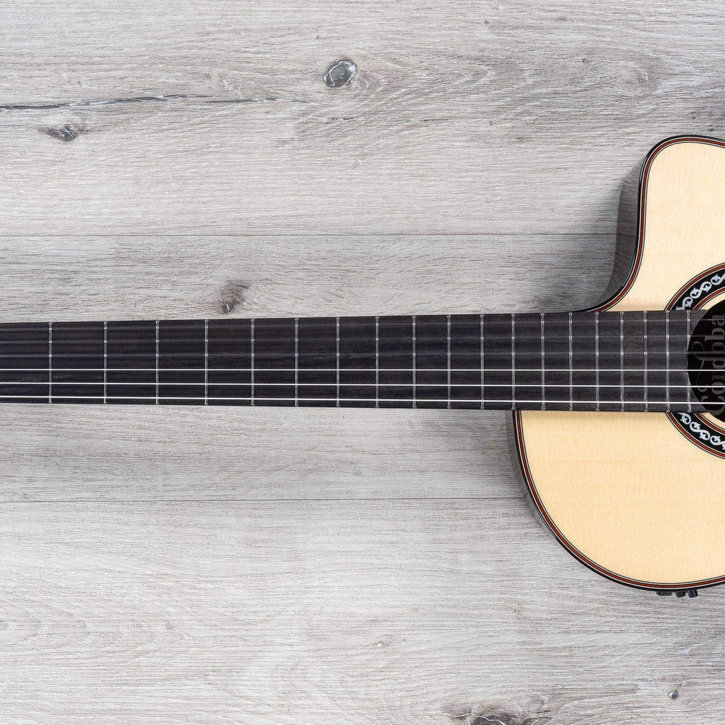Cordoba GK Pro Negra Nylon String Acoustic Classical Guitar, European Spruce Top