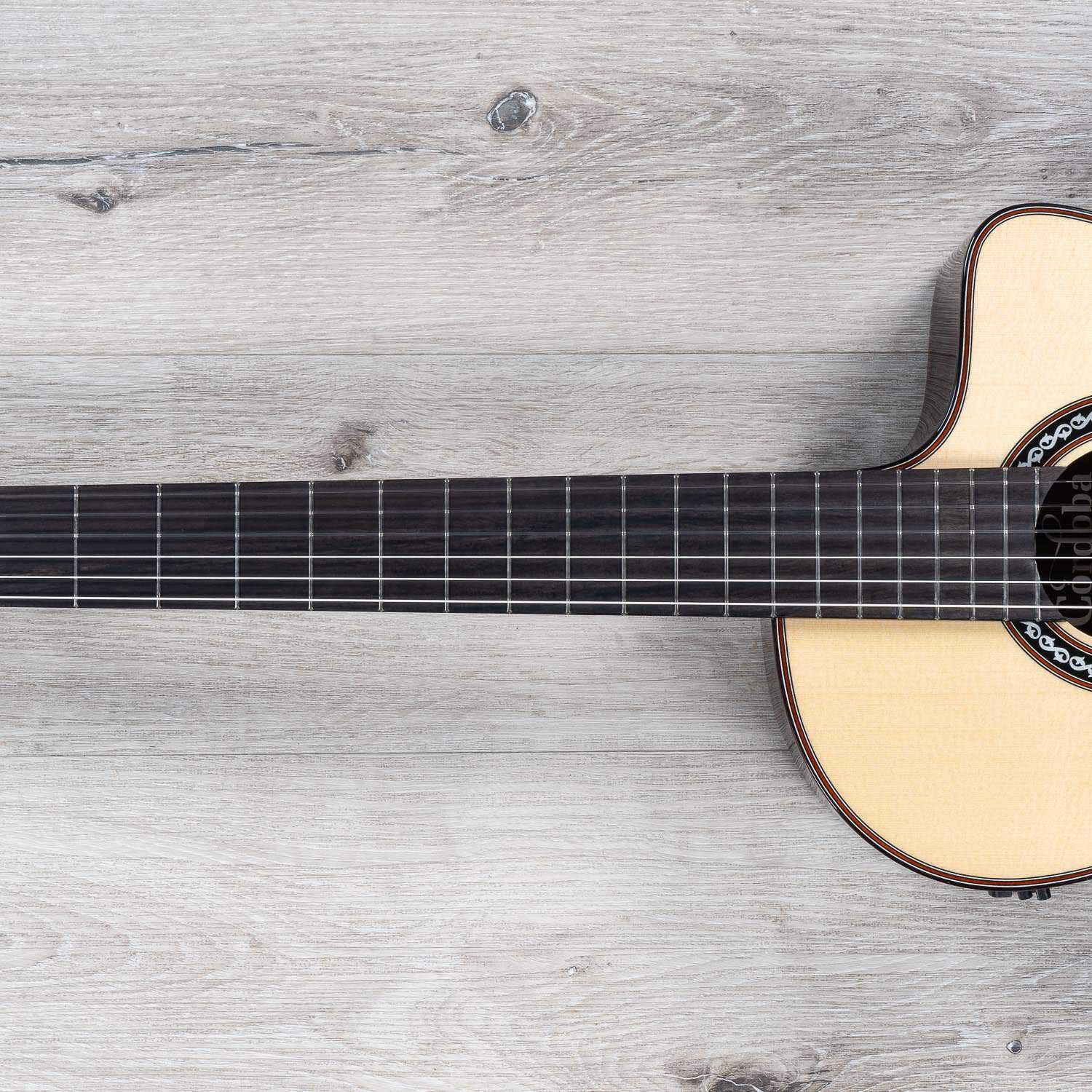 Cordoba GK Pro Negra Nylon String Acoustic Classical Guitar, European Spruce Top