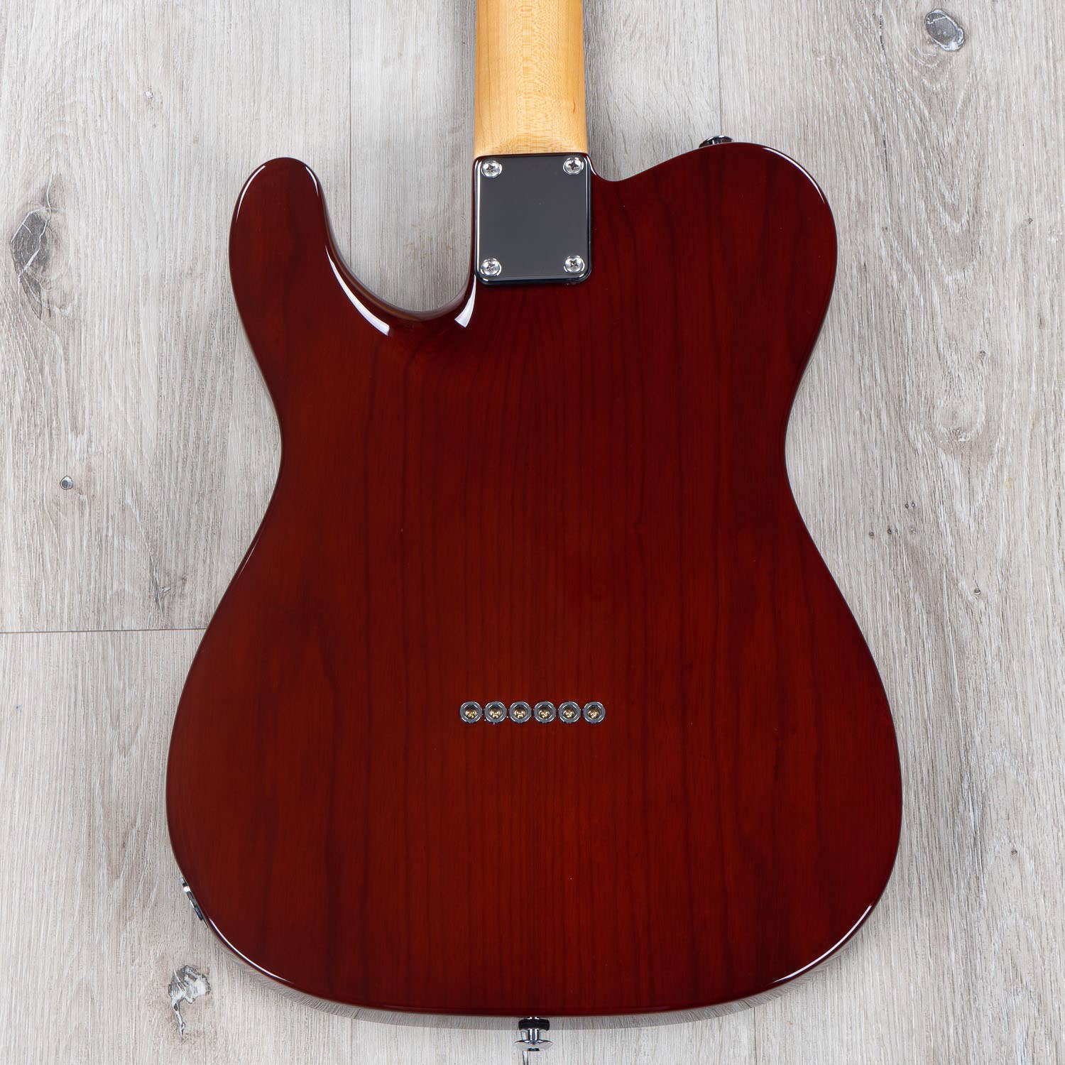 Suhr Guitars Alt T Semi-Hollow Electric Guitar, Maple Fingerboard, Trans Brown