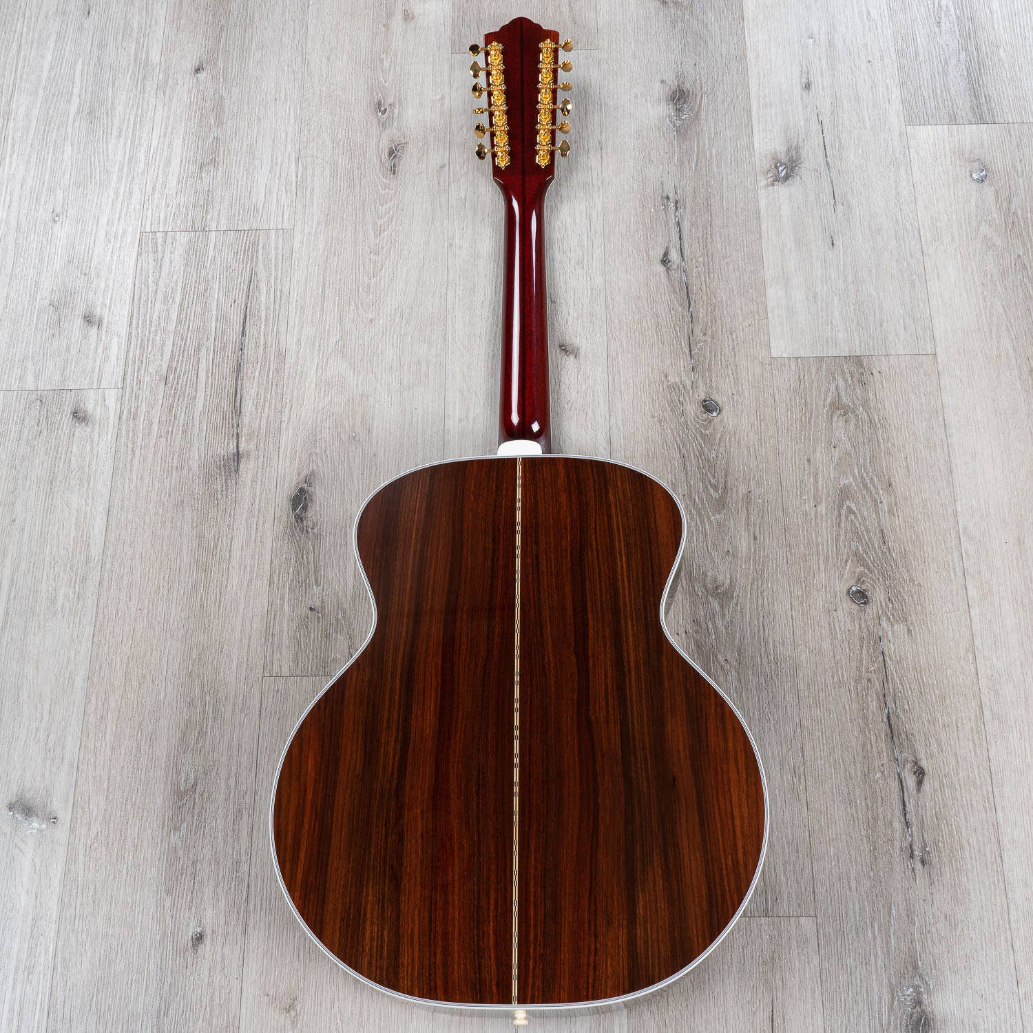 Guild F-512 12-String Acoustic Guitar, Ebony Fingerboard, Hard Case - Natural