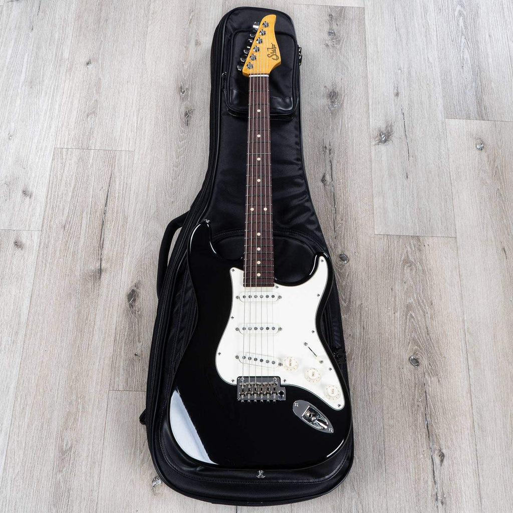 Suhr Classic S Antique SSS Electric Guitar, Indian Rosewood Fingerboard, SSCII, Deluxe Padded Gig Bag - Black