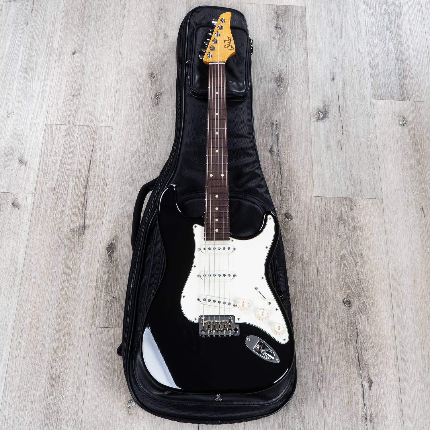 Suhr Classic S Antique SSS Electric Guitar, Indian Rosewood Fingerboard, SSCII, Deluxe Padded Gig Bag - Black