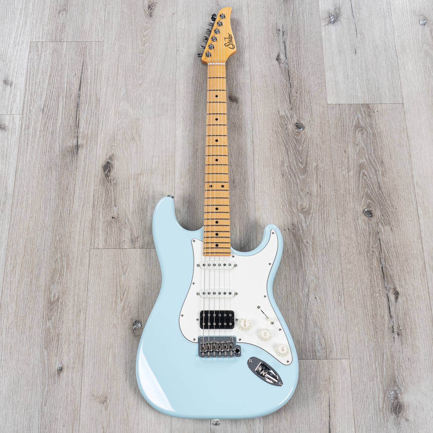 Suhr Classic S HSS Electric Guitar, Maple Fingerboard, SSCII, Deluxe Padded Gig Bag - Sonic Blue