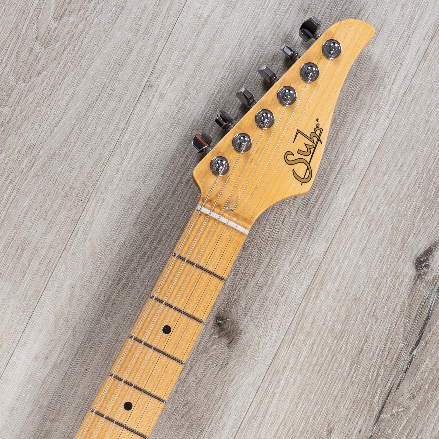 Suhr Classic S HSS Electric Guitar, Maple Fingerboard, SSCII, Deluxe Padded Gig Bag - Sonic Blue