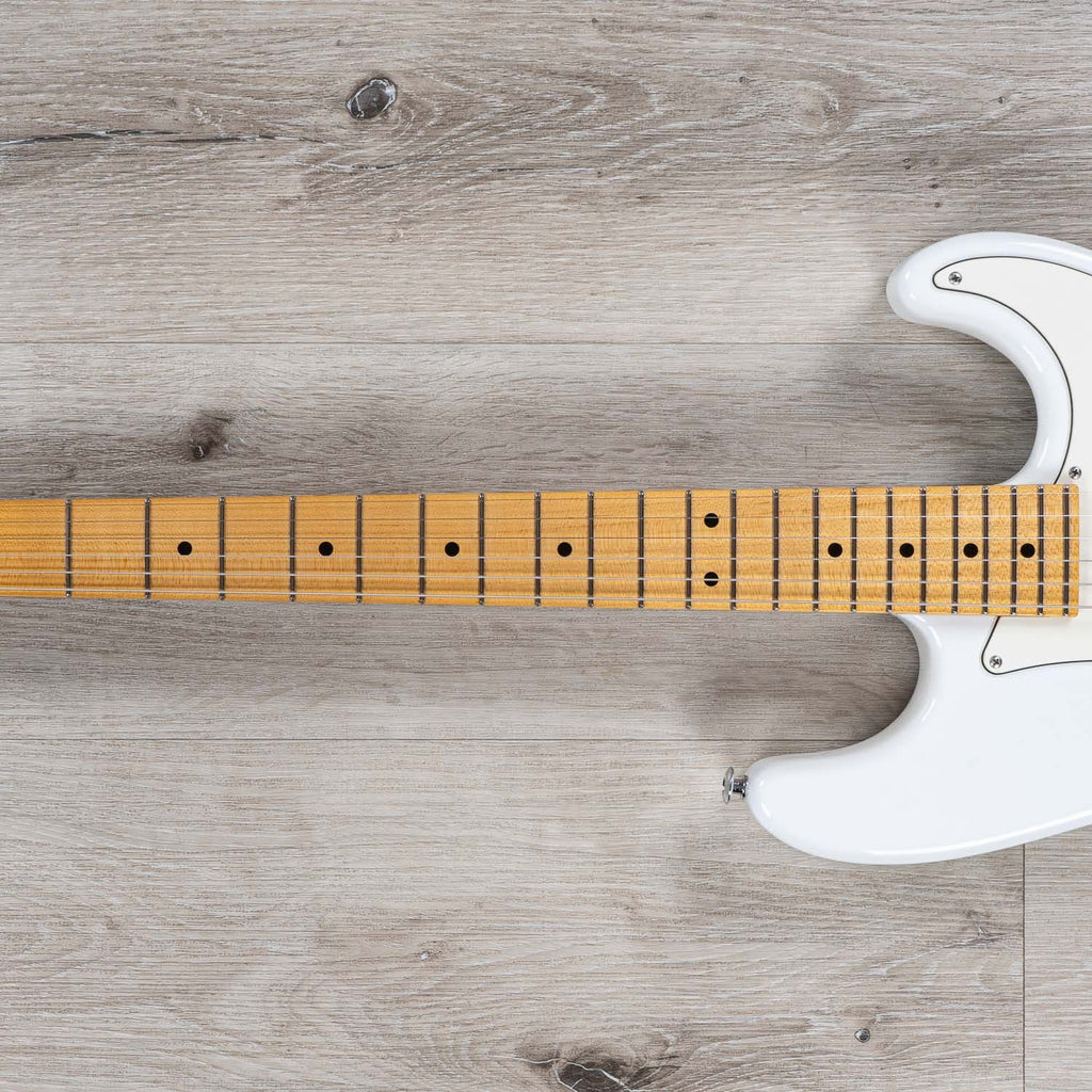 Suhr Classic S Antique HSS Electric Guitar, Maple Fingerboard, SSCII, Deluxe Padded Gig Bag - Olympic White
