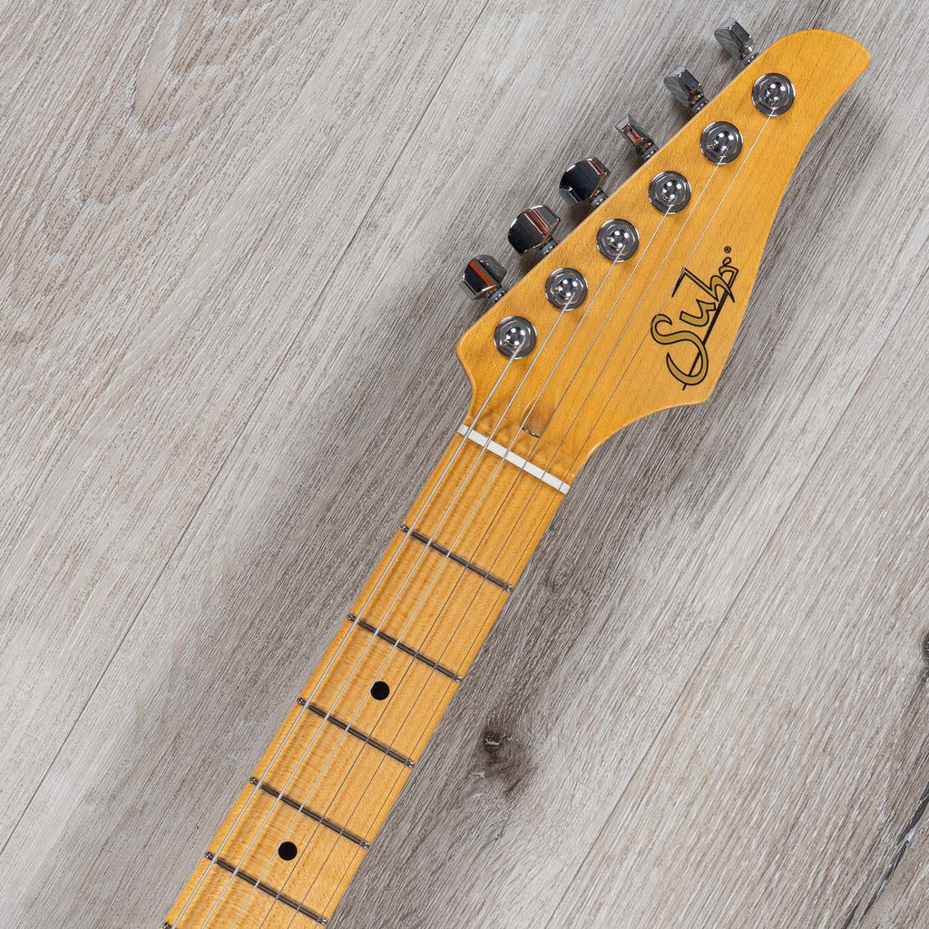 Suhr Classic S Antique HSS Electric Guitar, Maple Fingerboard, SSCII, Deluxe Padded Gig Bag - Olympic White