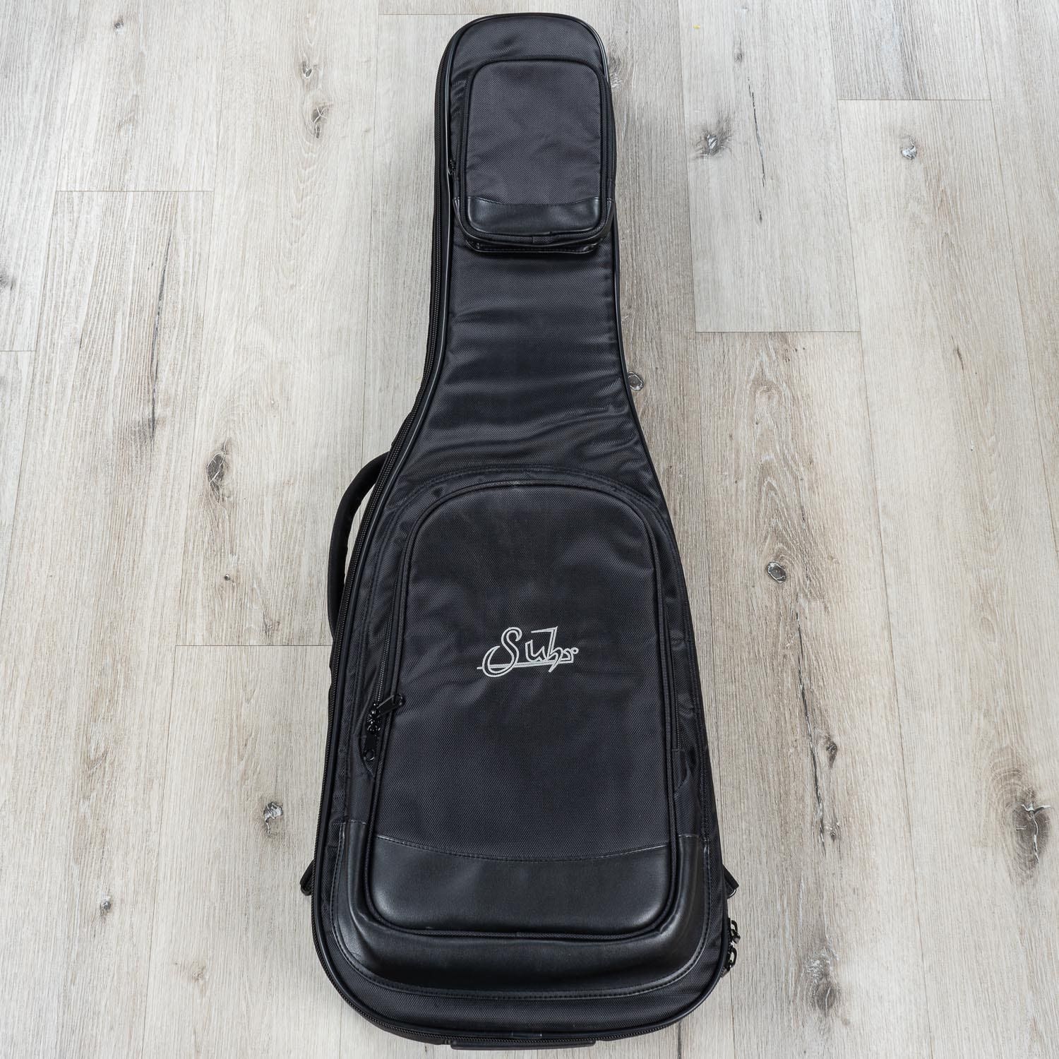 Suhr Classic S Electric Guitar, HSS, Maple Fingerboard, SSCII, Deluxe Padded Gig Bag - Olympic White