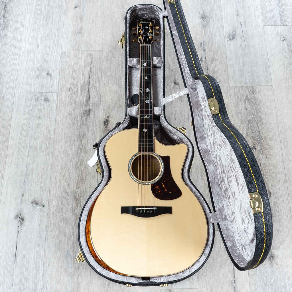Eastman AC622CE Acoustic Electric Guitar, Ebony board, Solid European Spruce Top