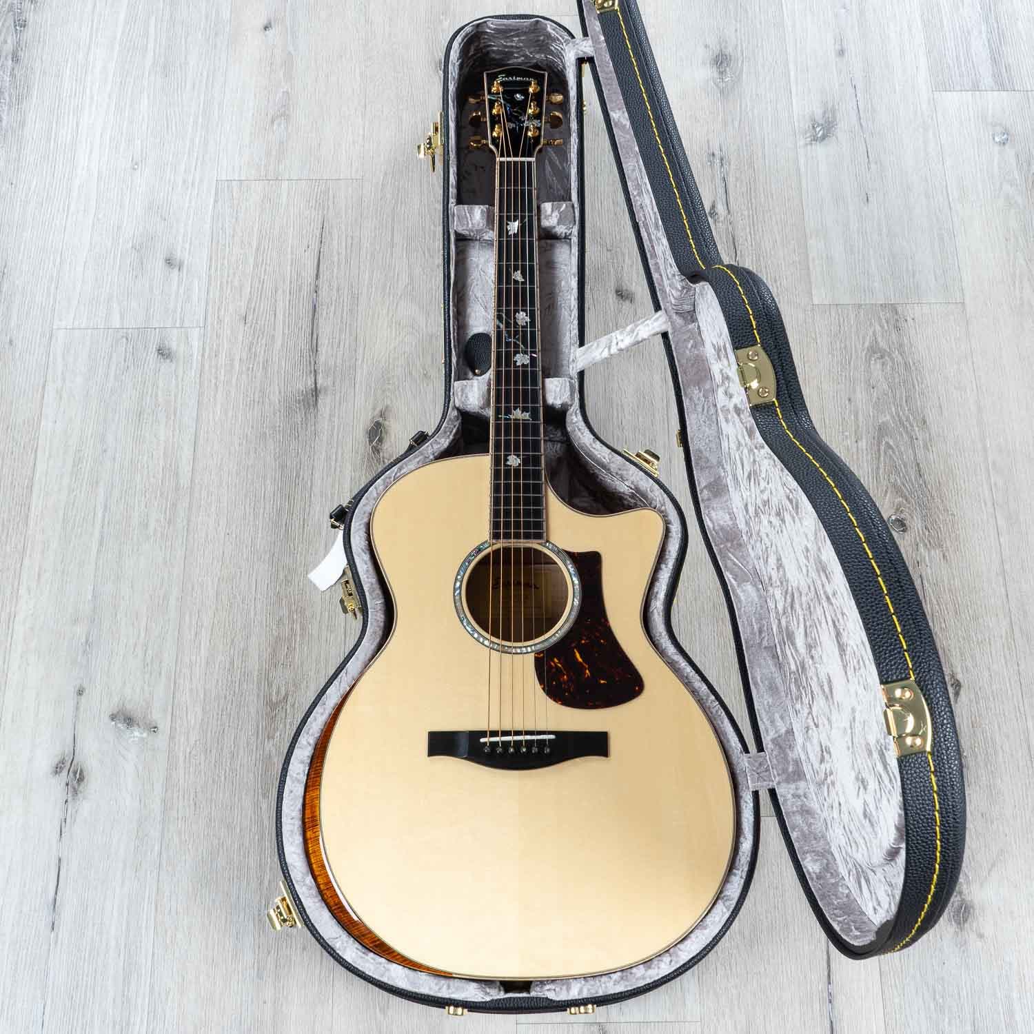 Eastman AC622CE Acoustic Electric Guitar, Ebony board, Solid European Spruce Top