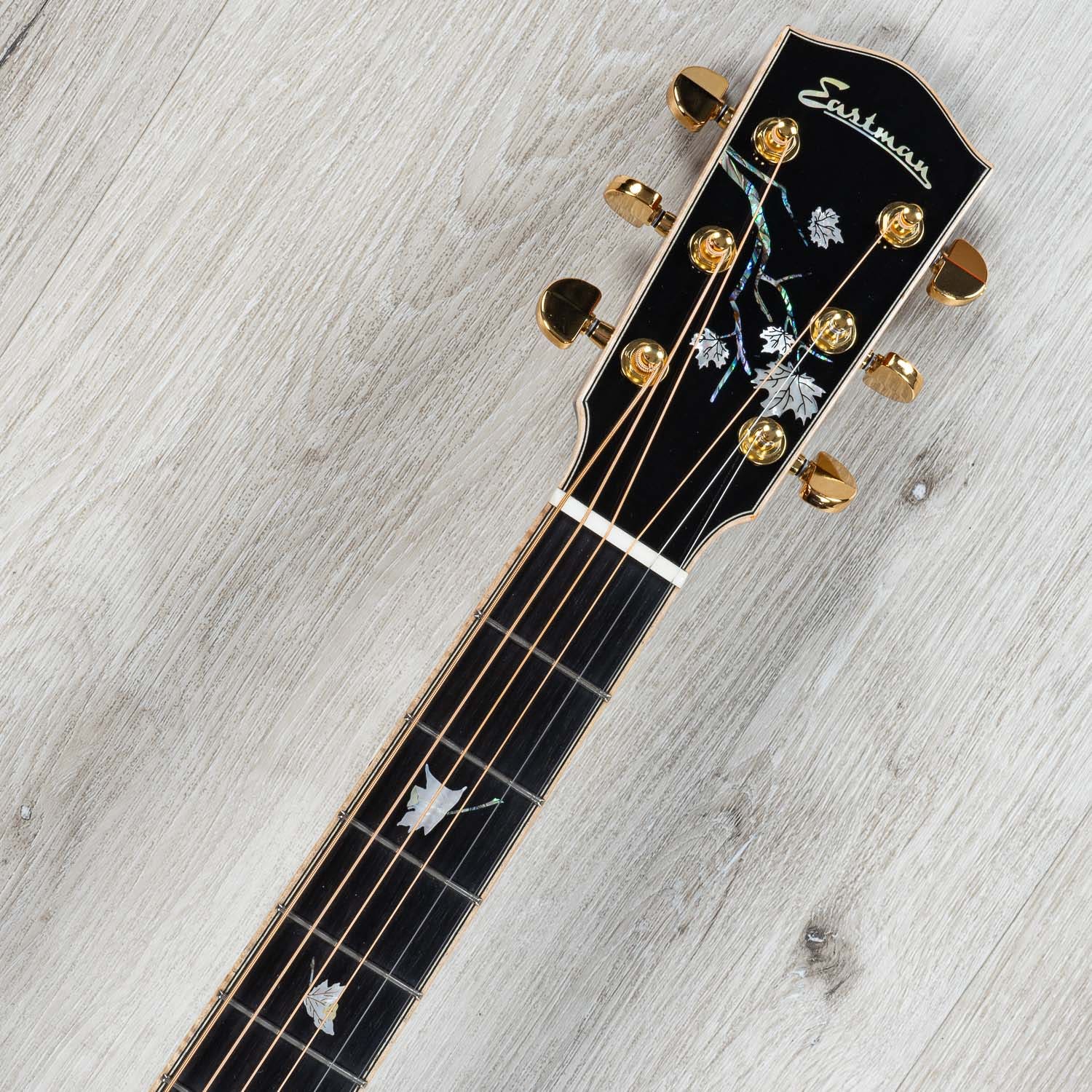 Eastman AC622CE Acoustic Electric Guitar, Ebony board, Solid European Spruce Top