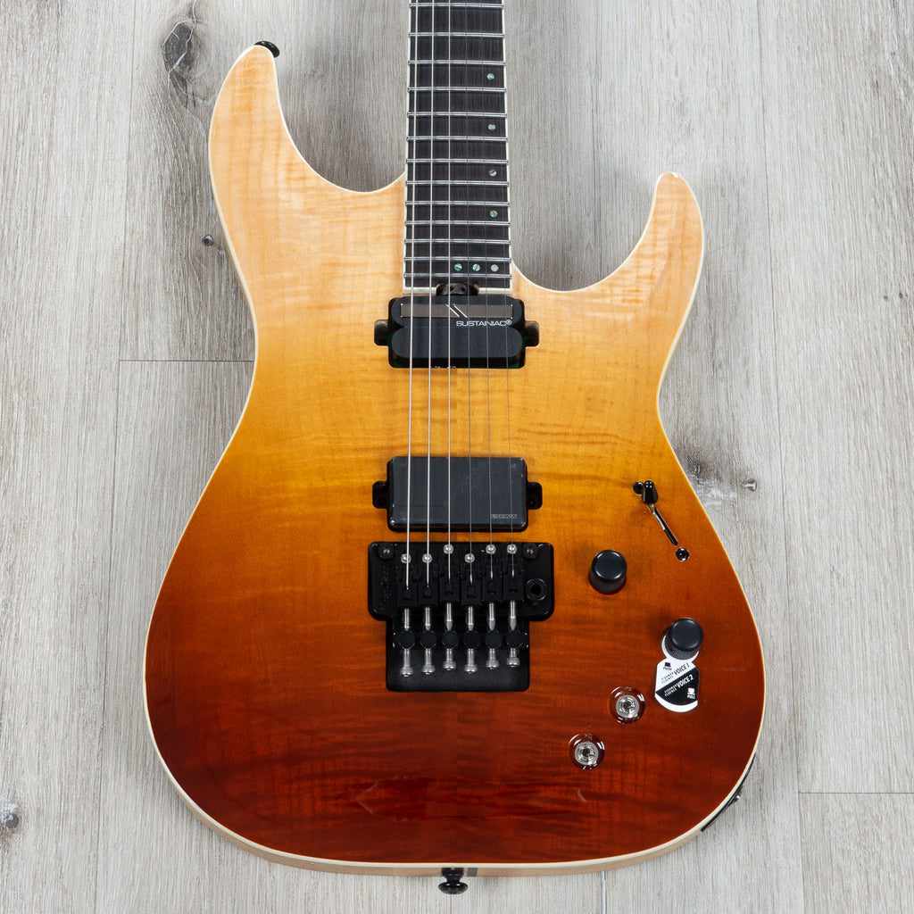Schecter C-1 FR S SLS Elite Electric Guitar, Flamed Maple Top - Antique Fade Burst