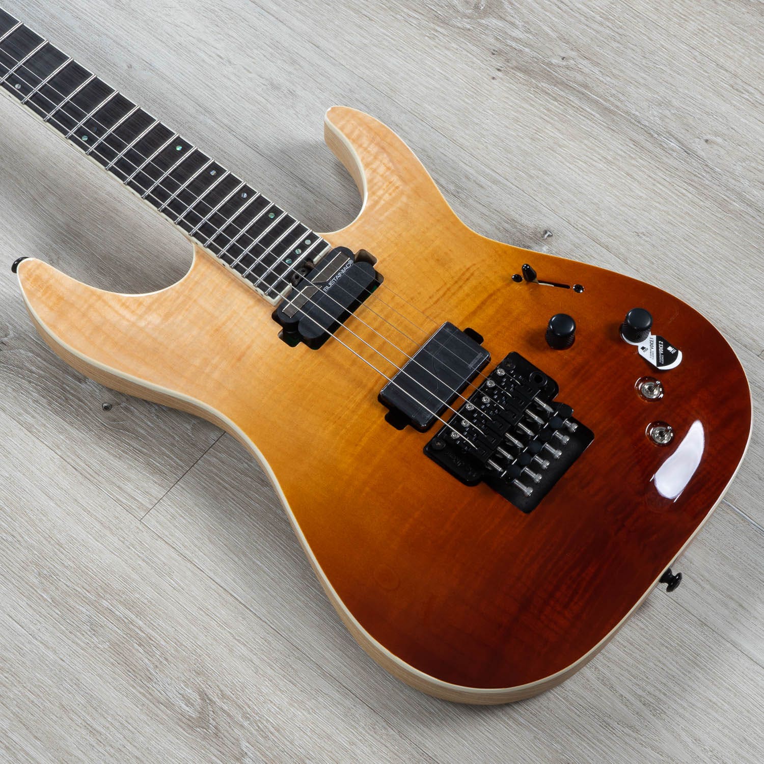Schecter C-1 FR S SLS Elite Electric Guitar, Flamed Maple Top - Antique Fade Burst