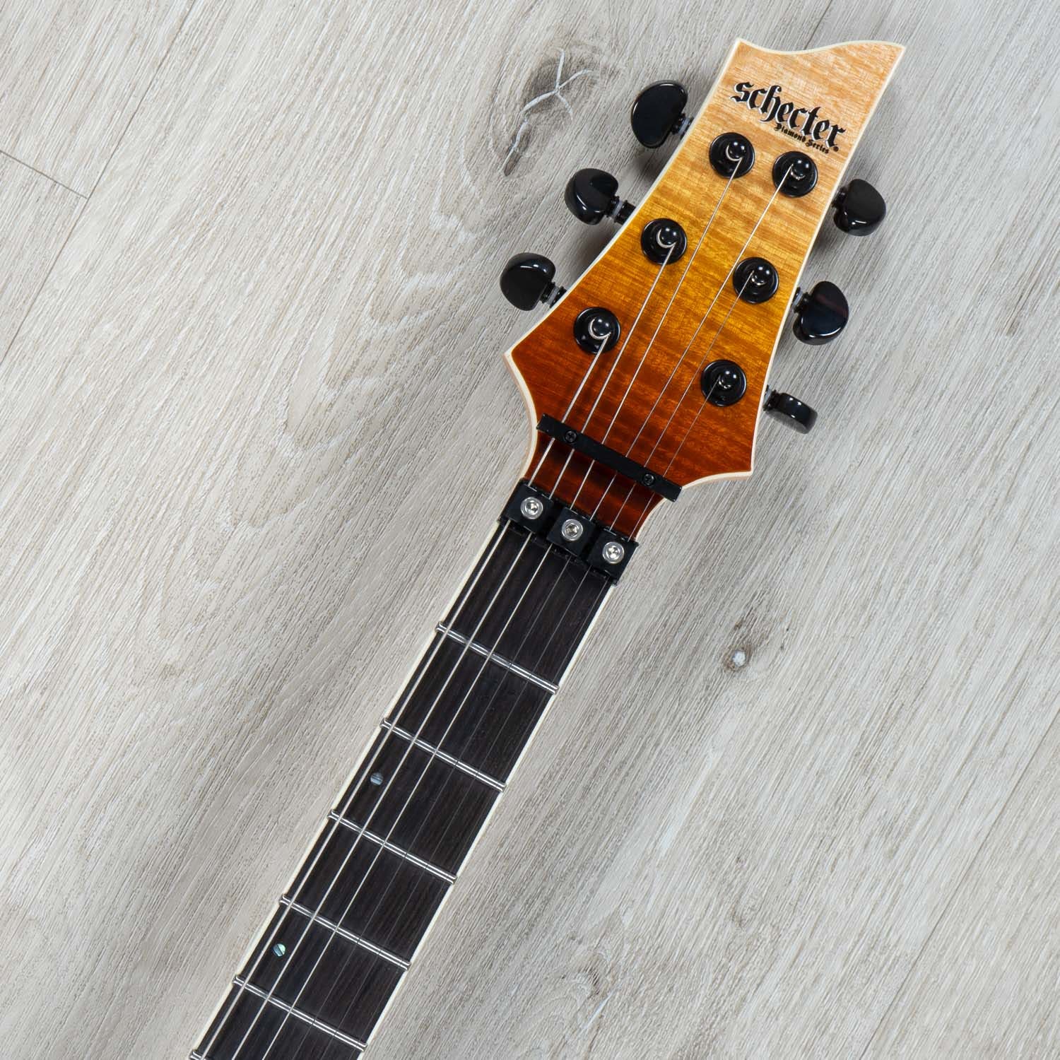 Schecter C-1 FR S SLS Elite Electric Guitar, Flamed Maple Top - Antique Fade Burst