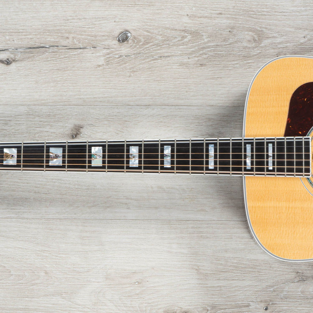Guild D55E Acoustic-Electric Guitar, Ebony Fretboard, LR Baggs Electronics, Hard Case - Natural